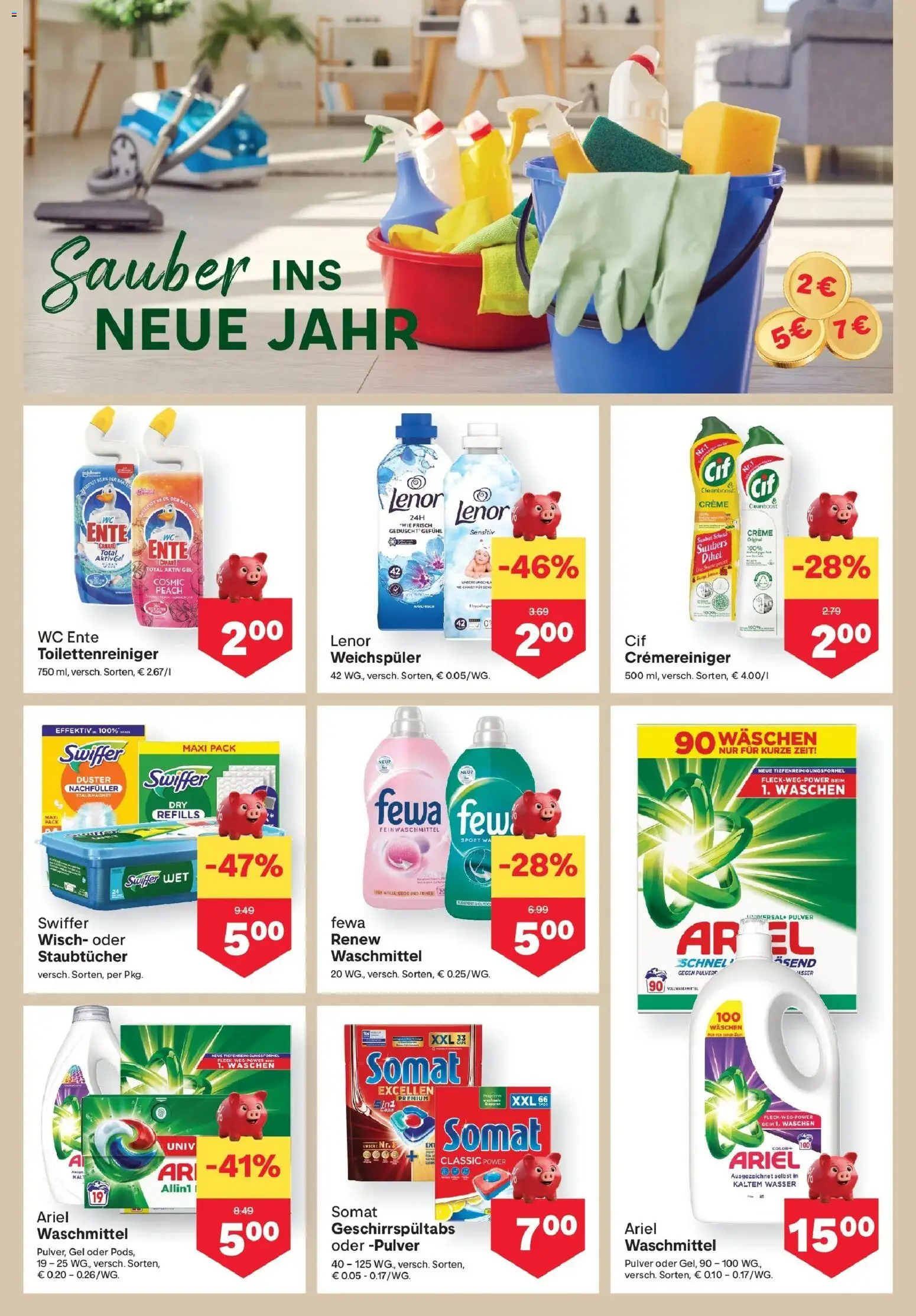 MPREIS Steyr gültig ab 22.01.2026 | Seite: 10 | Produkte: Wasser, Creme, Weichspüler, Waschmittel