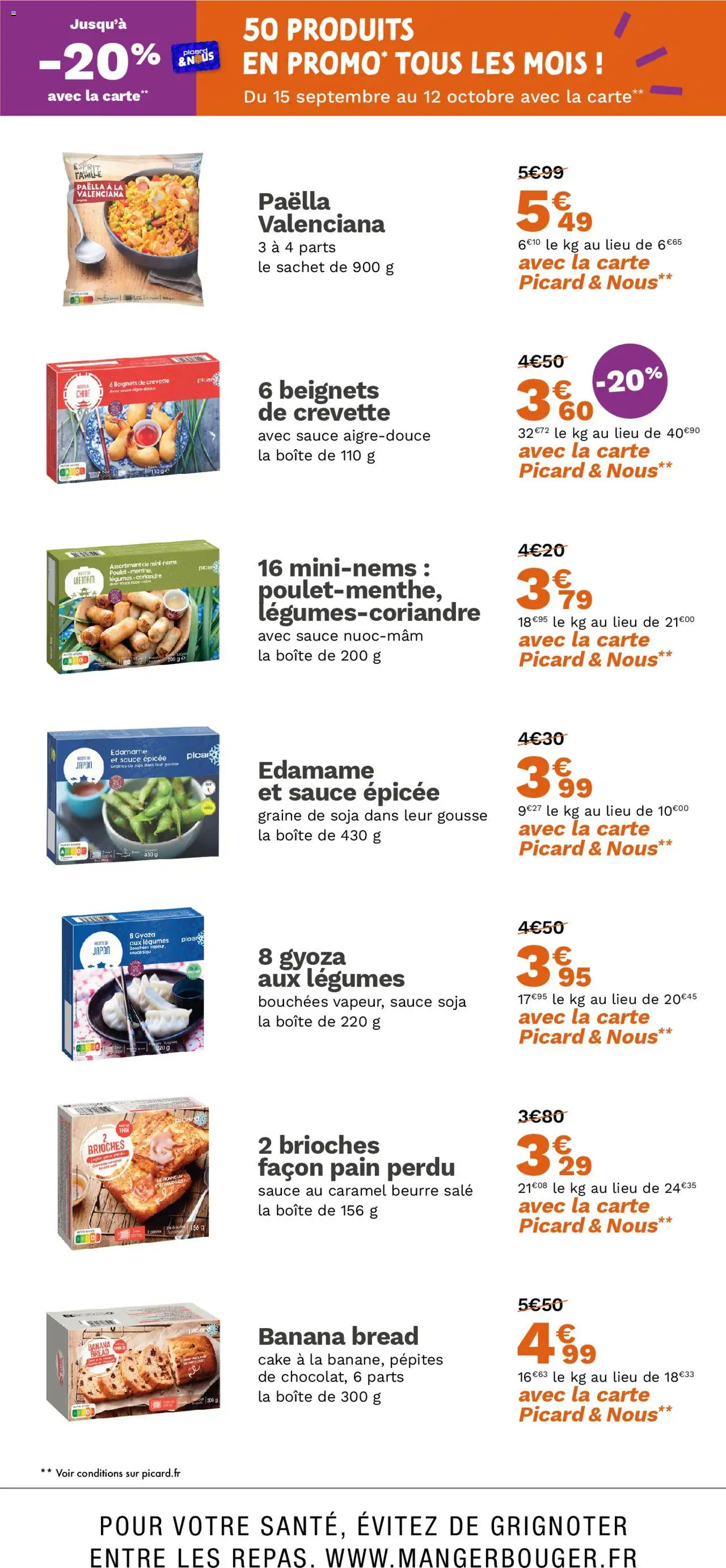  | Page: 13 | Produits: Crevette, Coriandre, Edamame, Pain