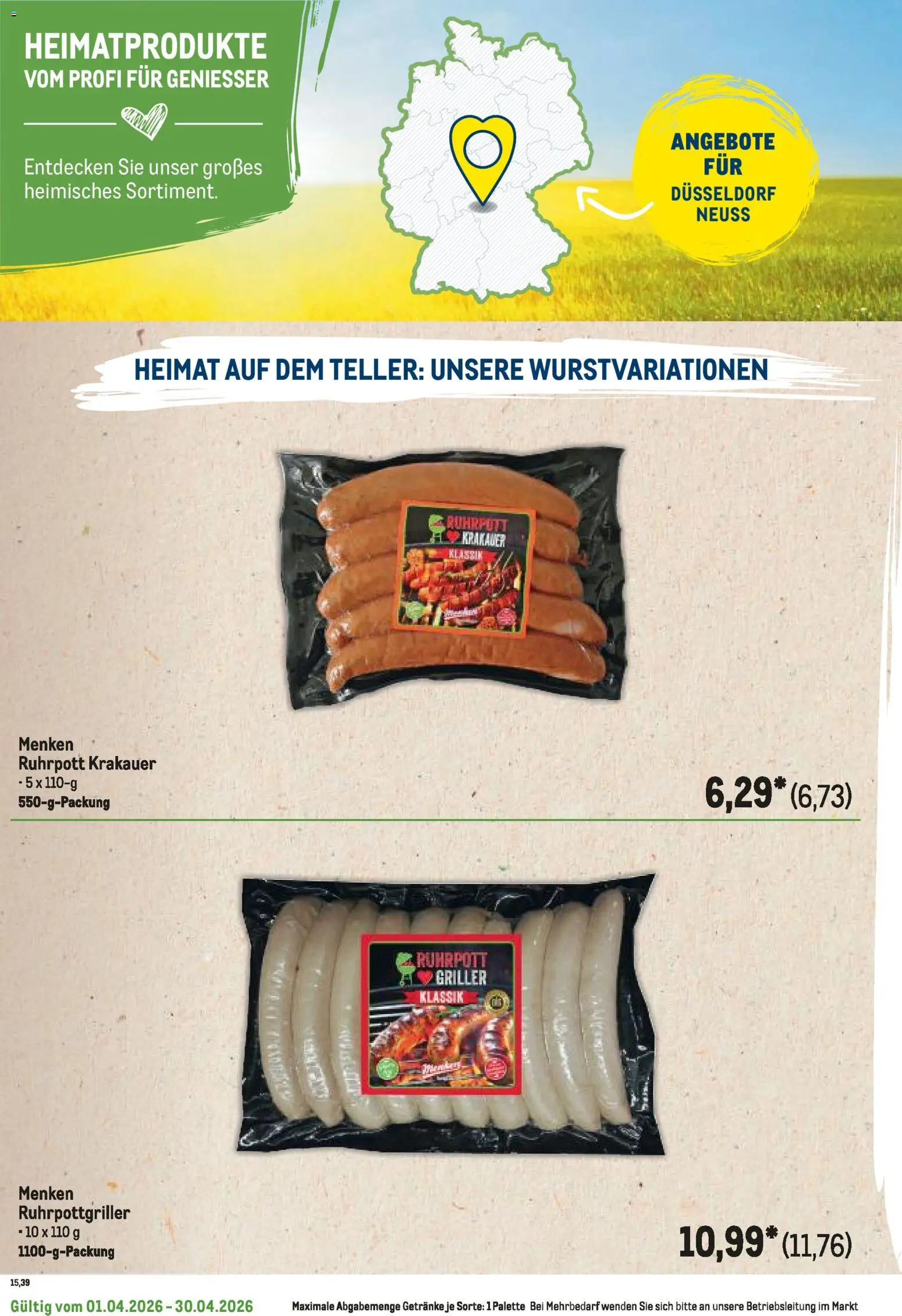 Metro Regionaler Flyer – gültig ab 01.04.2026 | Seite: 70 | Produkte: Griller