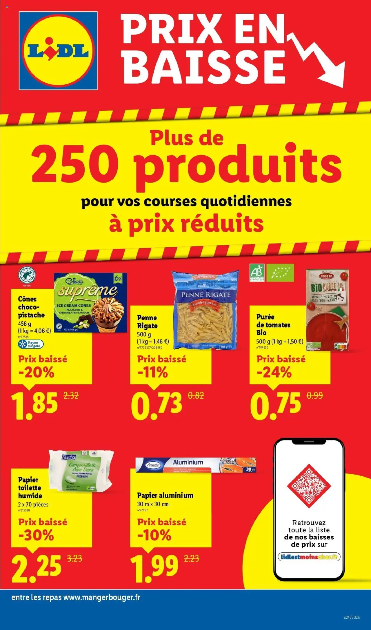  | Page: 15 | Produits: Papier toilette, Cônes, Papier aluminium, Tomates