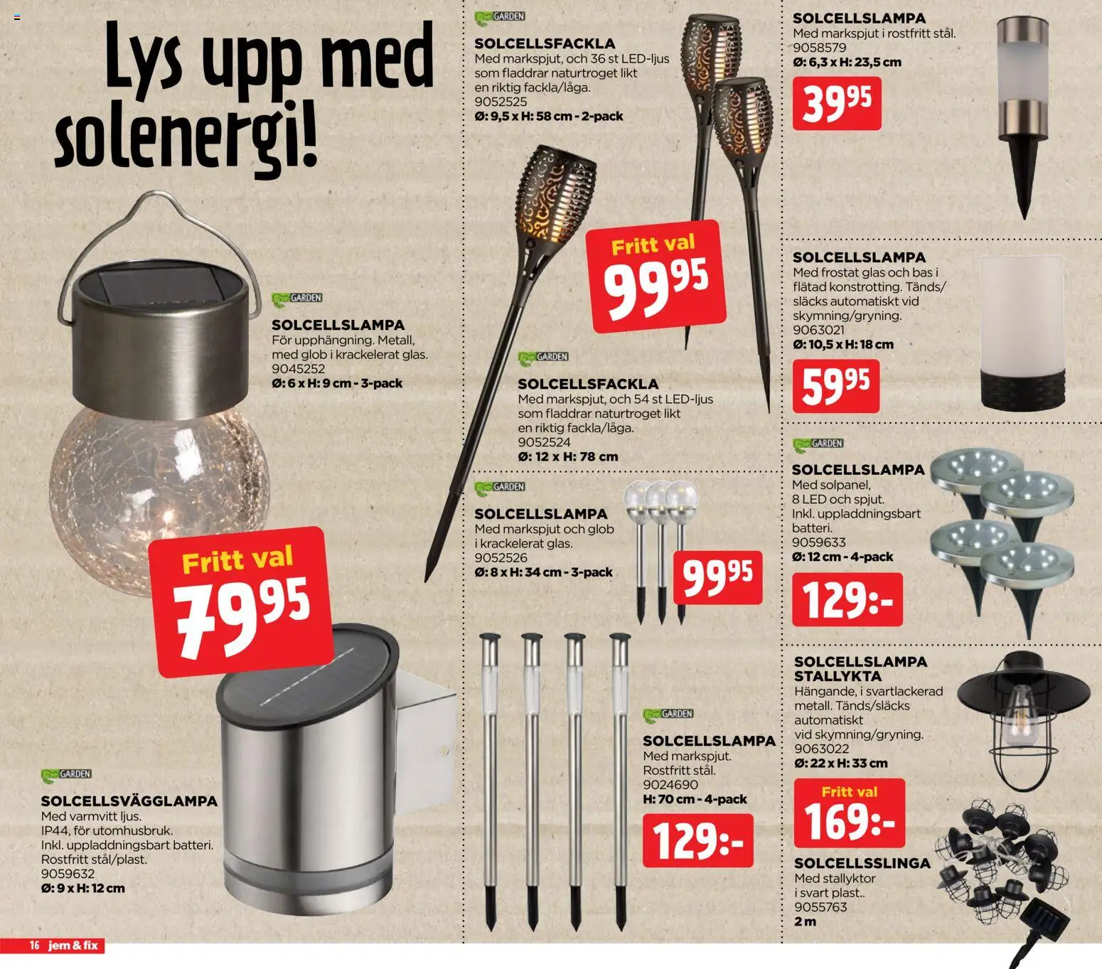 Jem & Fix reklamblad aktuell från 24.04.2026 | Sida: 16