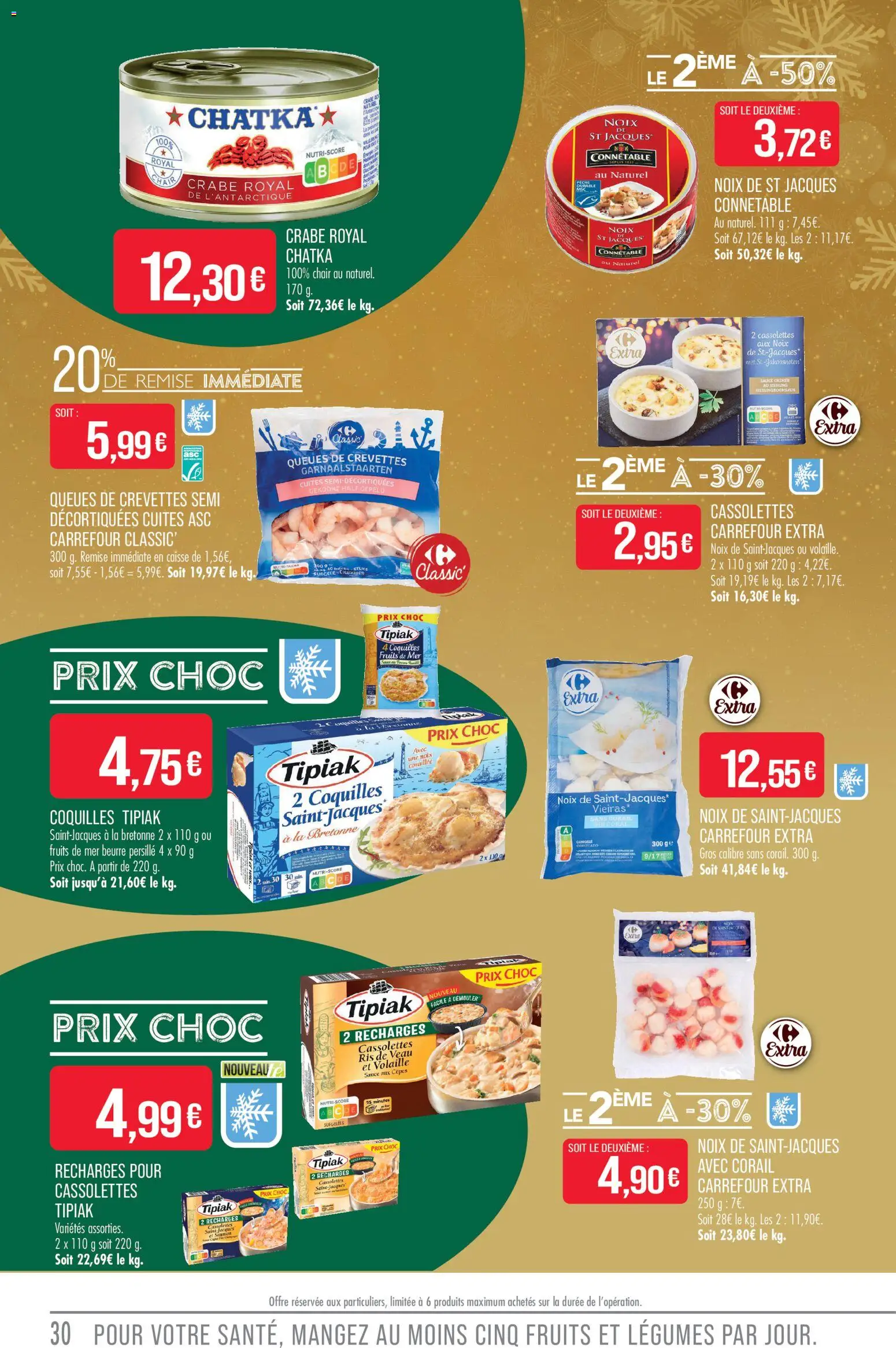 {H1} | Page: 30 | Produits: Ris de veau, Fruits de mer, Volaille, Noix