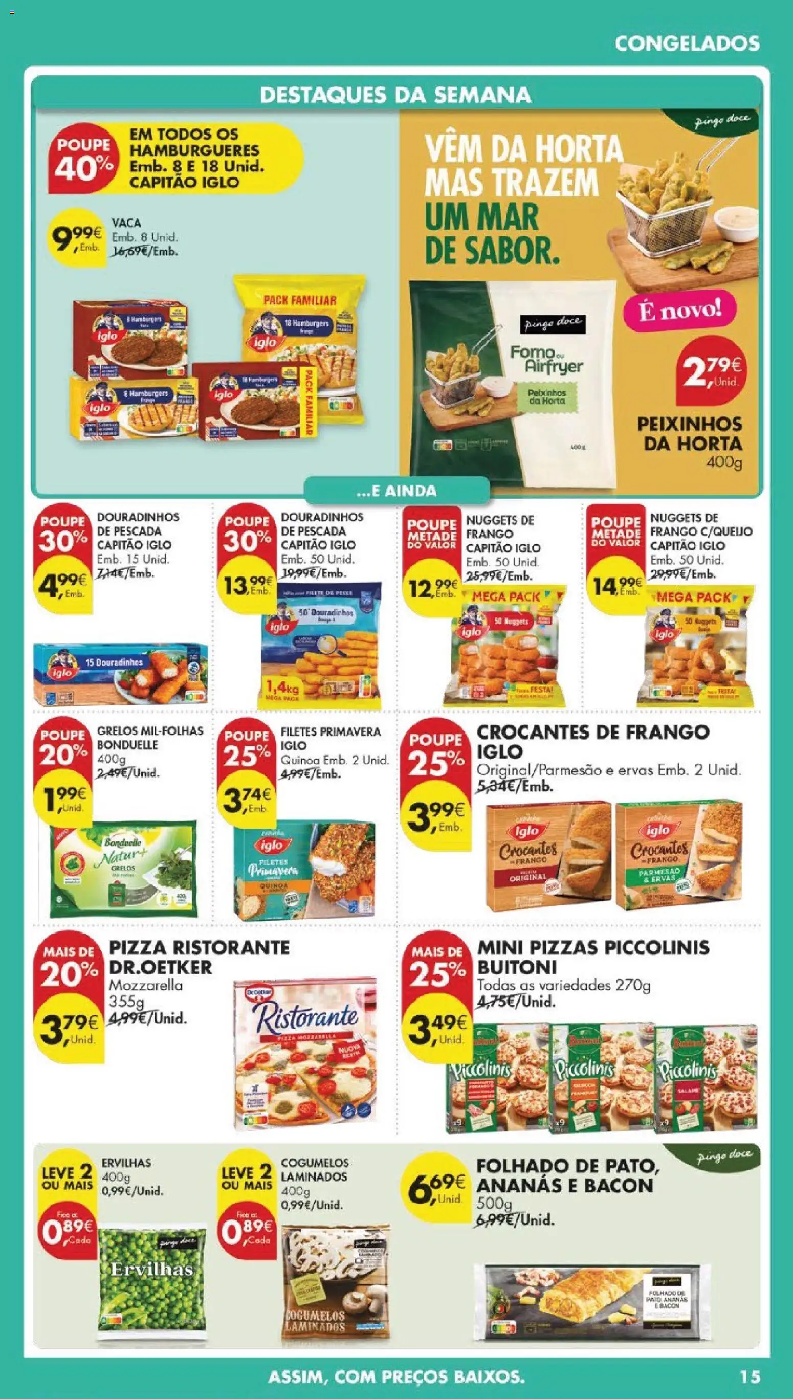 Pingo Doce folheto │ válido de 14.04.2026 | Página: 17 | Produtos: Frango, Pescada, Grelos, Nuggets