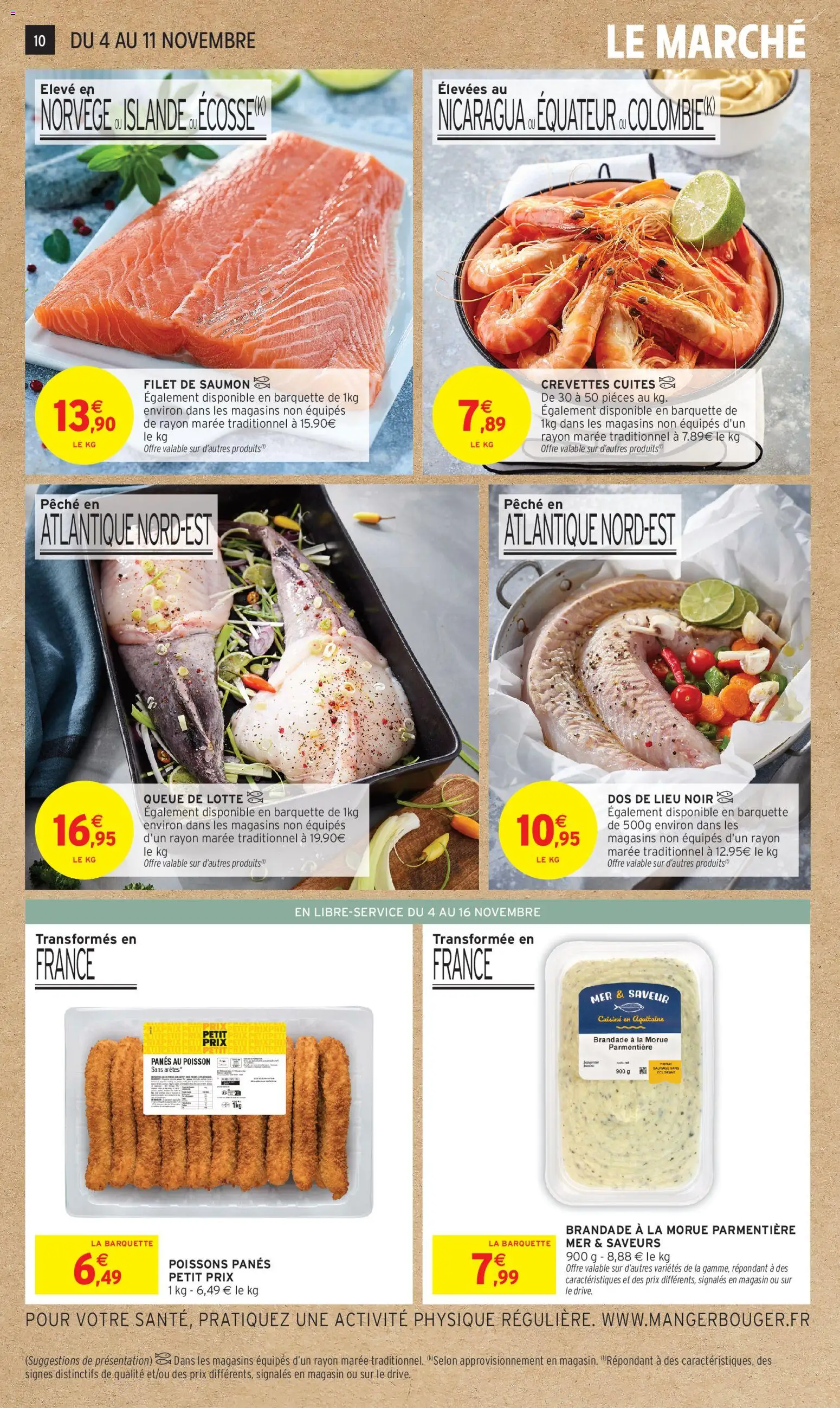 {H1} | Page: 10 | Produits: Queue de lotte, Pêche, Filet de saumon, Saumon