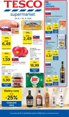 Tesco leták platný od 24.09.2025