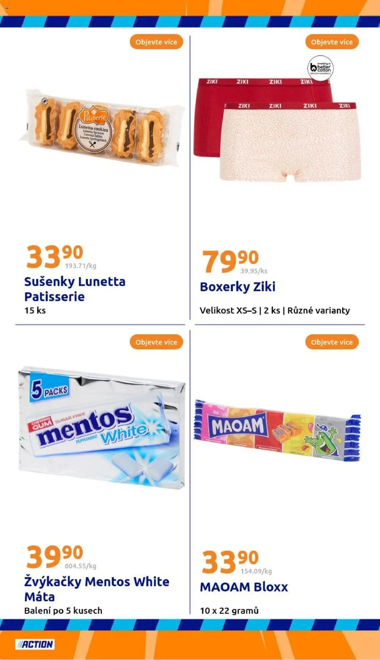 Action leták od 17.09.2025 | Strana: 22 | Produkty: Boxerky, Cookies, Spritz, Sušenky