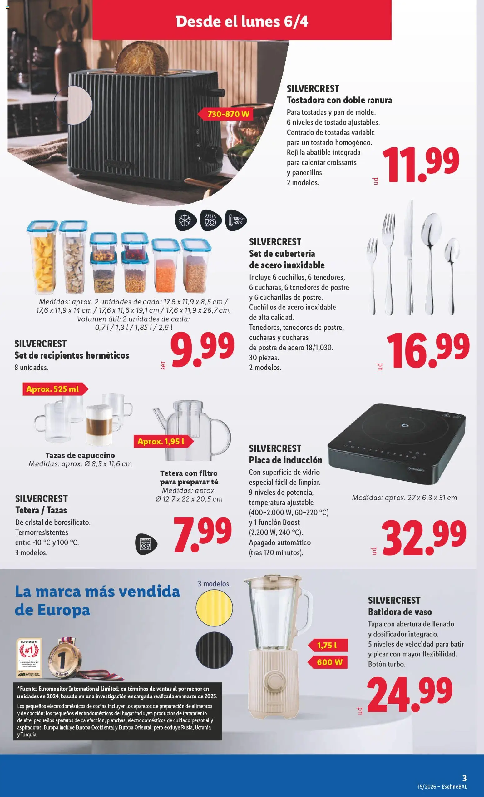 Lidl folleto de bazar │ válido desde el 06.04.2026 | Página: 7 | Productos: Pan, Cocina, Tostadora, Κούβα