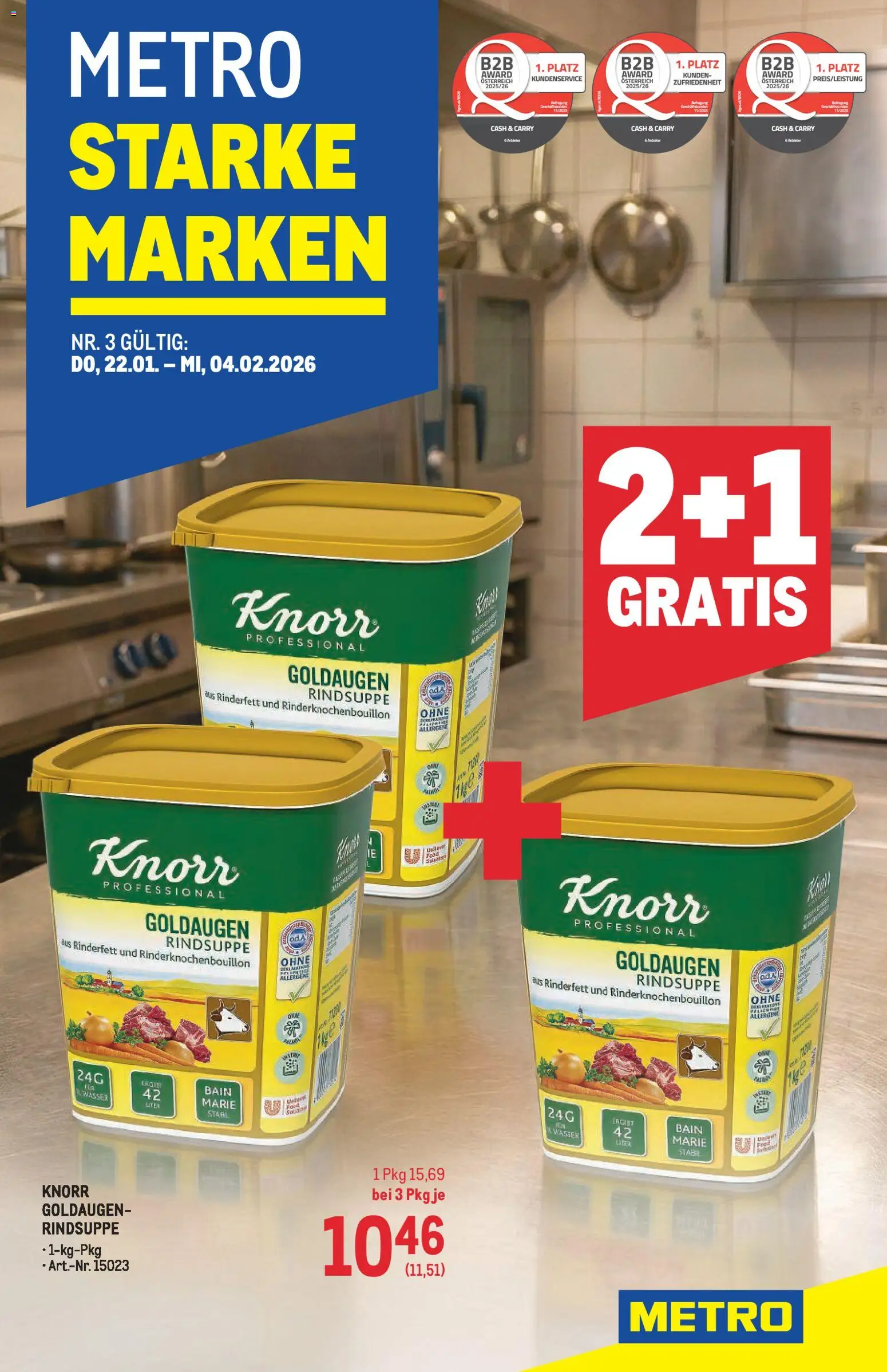 Metro Starke Marken gültig ab 22.01.2026 | Seite: 1