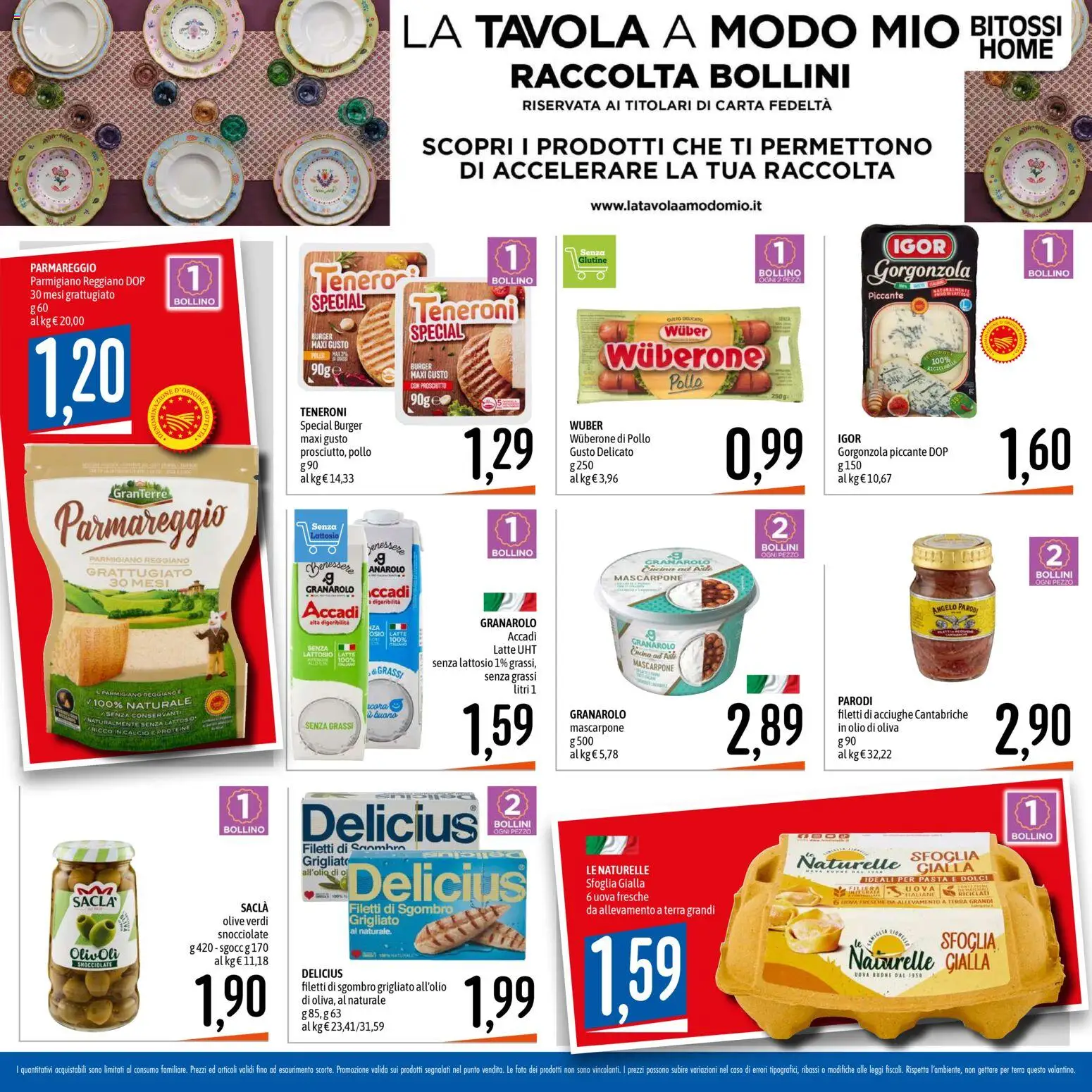 Volantino Emisfero del 27.11.2025 | Pagina: 16 | Prodotti: Uova, Olio, Parmigiano reggiano, Olio di Oliva