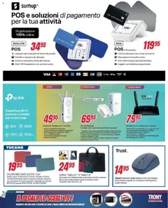 Volantino Trony del 05.09.2025 | Pagina: 38 | Prodotti: Schermo, Range extender, Smartphone, Mouse