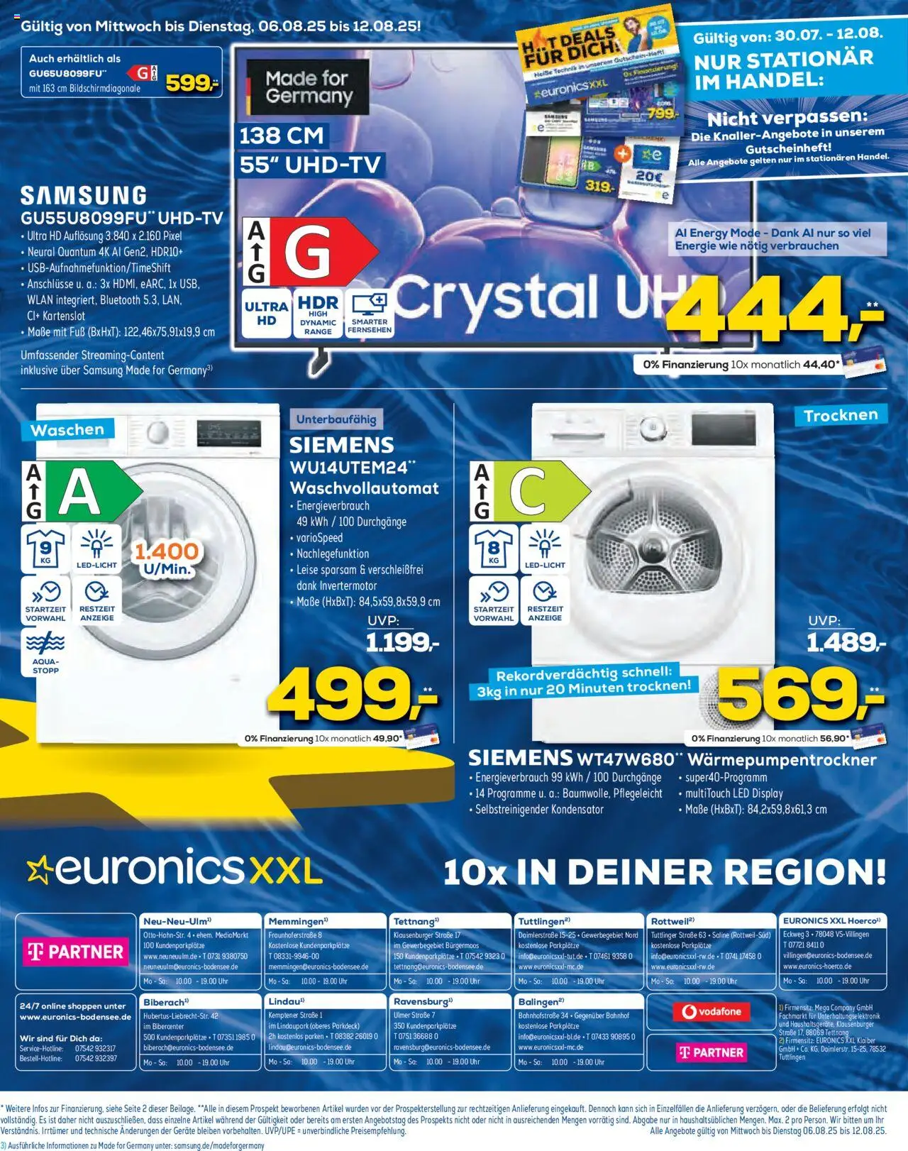 Euronics  Aktueller Prospekt - gültig ab dem 06.08.2025 | Seite: 12 | Produkte: Siemens, Energy, Fernsehen, Samsung