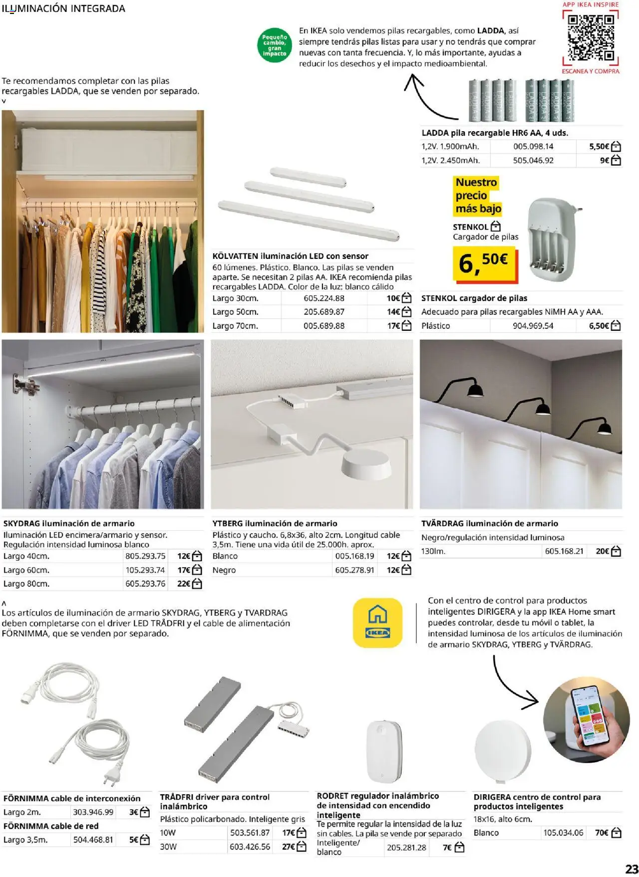 Catálogo IKEA Platsa │ válido desde el 06.02.2025 | Página: 23 | Productos: Té, Iluminación de armario, Cable, Armario