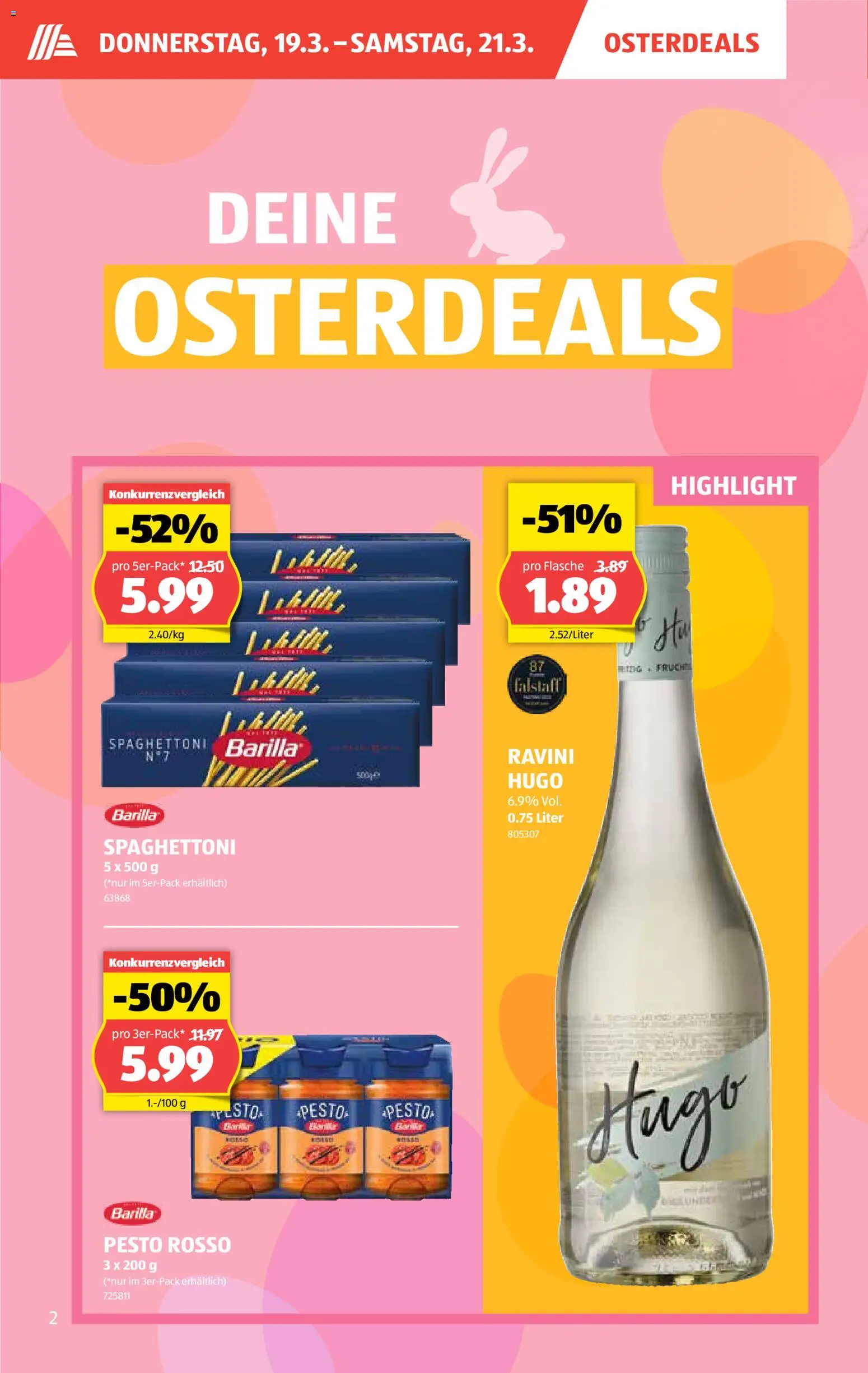 Aldi aktionen – gültig ab 19.03.2026 | Seite: 3 | Produkte: Barilla