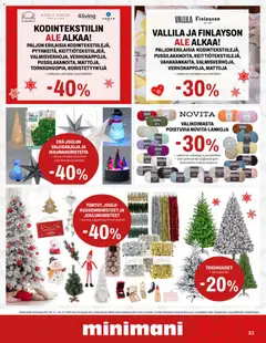 Minimani-mainoslehti voimassa 23.12.2025 alkaen | Sivu: 30 | Tuotteet: Joulukoristeet