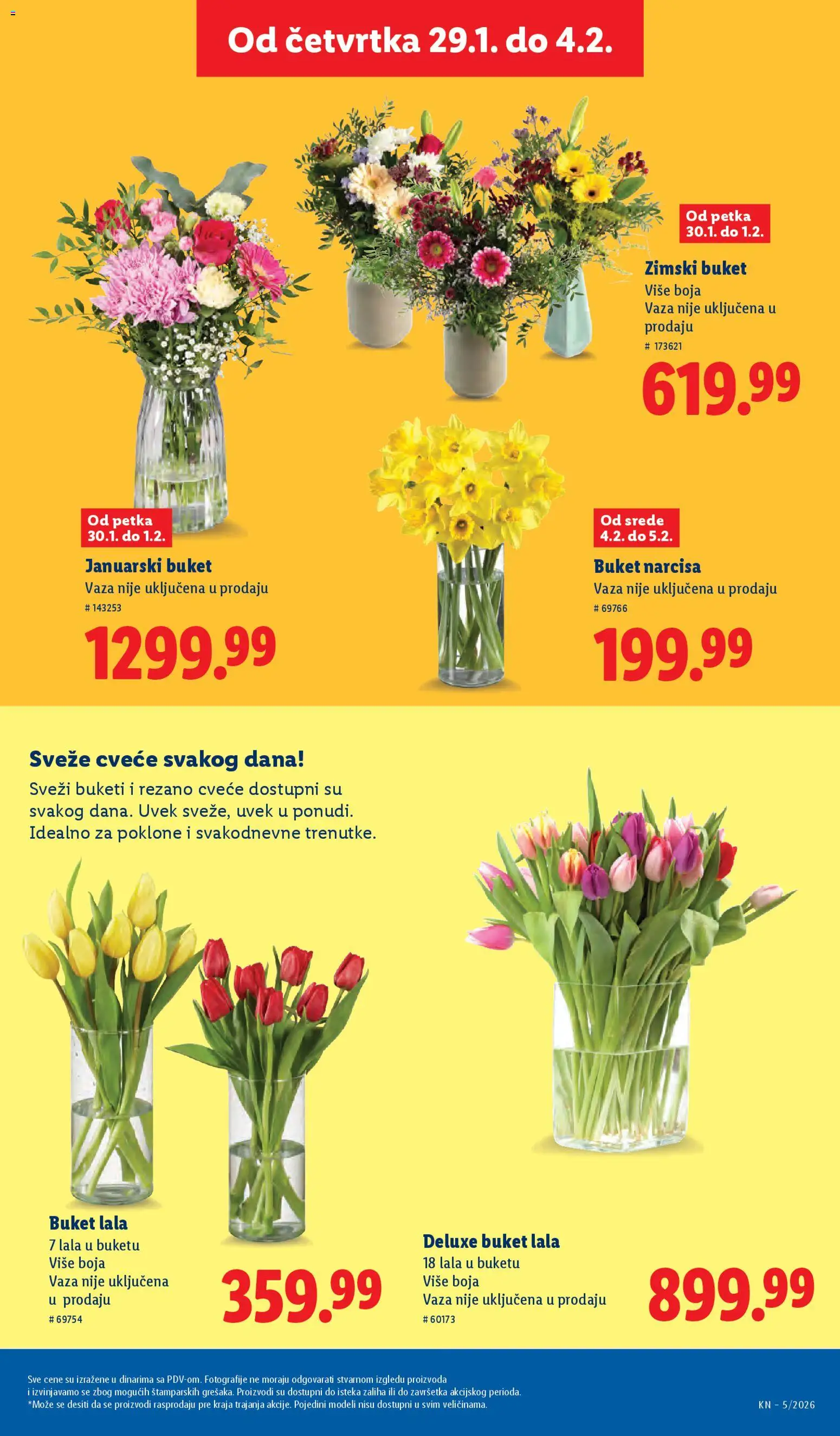 Lidl katalog - važi od 29.01.2026 | Strana: 45 | Proizvode: Vaza, Cvece