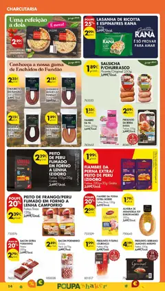 Pré-visualização PIZZA MARGARITA, 2 PIZZAS 998698 220g válido de 28.10.2025 | Página: 16 | Produtos: Espinafres, Frango, Peru, Chouriço