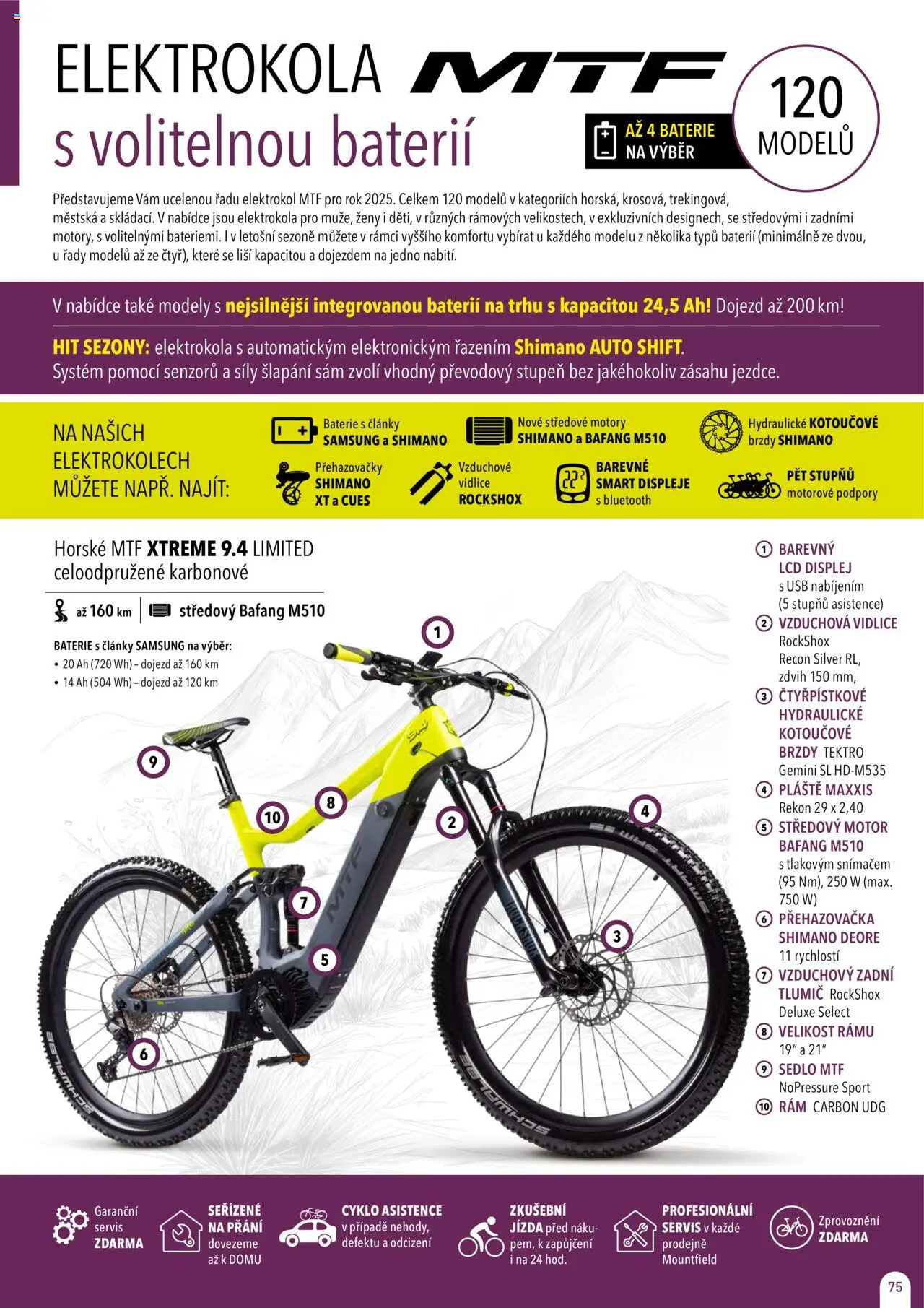Mountfield katalog 2025 od 16.04.2025 | Strana: 75 | Produkty: Samsung, USB, Elektrokolo, Baterie