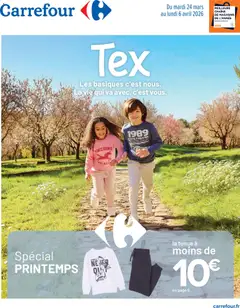 Carrefour - Prévisualisation de Carrefour Textile, spécial printemps valide à partir de 24.03.2026