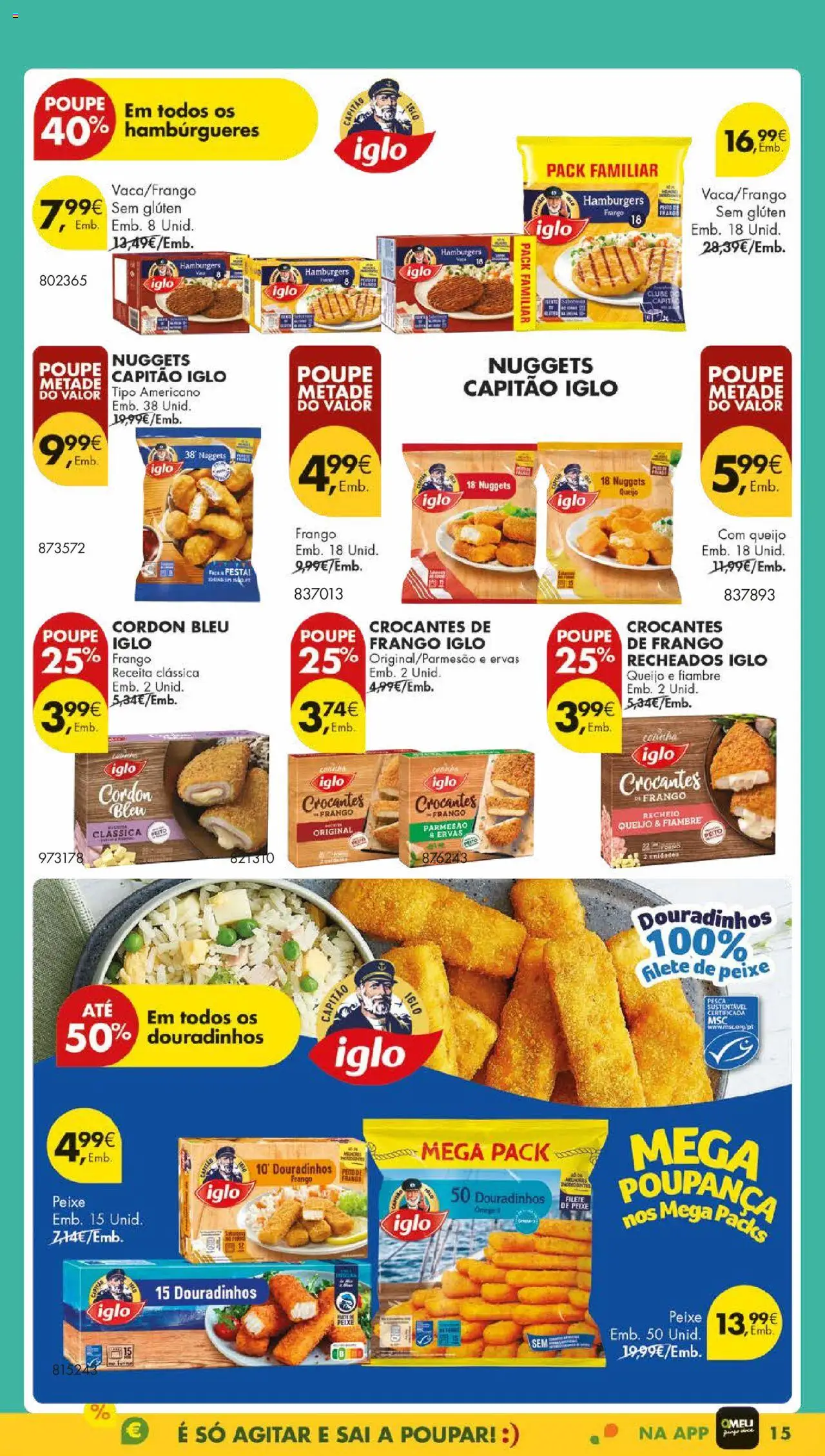 Pingo Doce folheto │ válido de 01.07.2025 | Página: 19 | Produtos: Capitão iglo, Queijo, Peixe, Nuggets