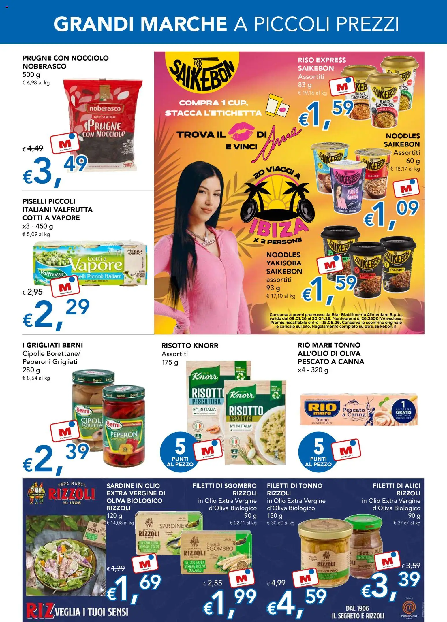 Volantino Migross del 15.01.2026 | Pagina: 3 | Prodotti: Riso, Olio extra vergine, Asparagi, Sgombro