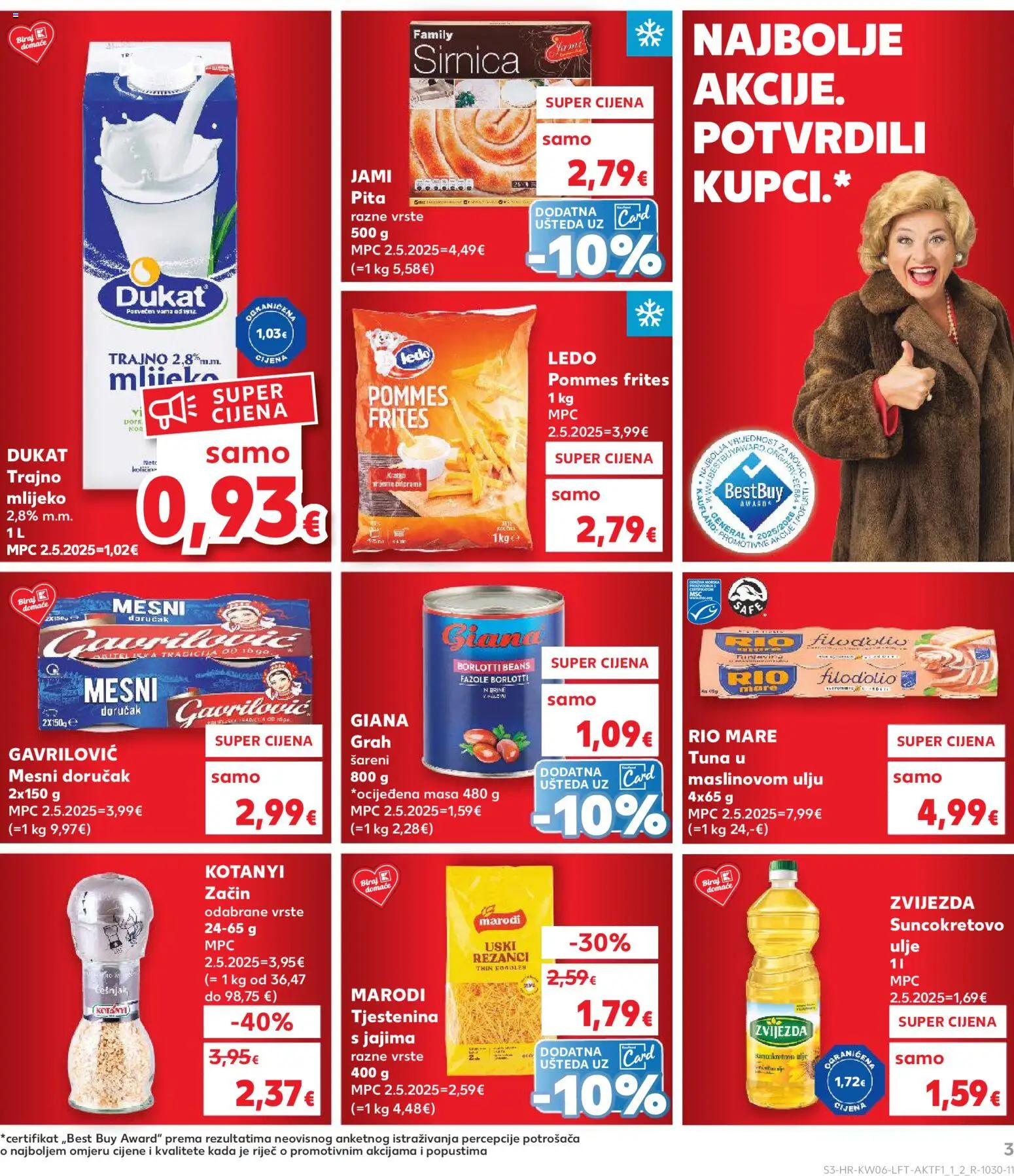 Kaufland katalog | vrijedi od 04.02.2026 | Stranica: 3 | Proizvodi: Ulje, Grah, Ledo, Trajno mlijeko