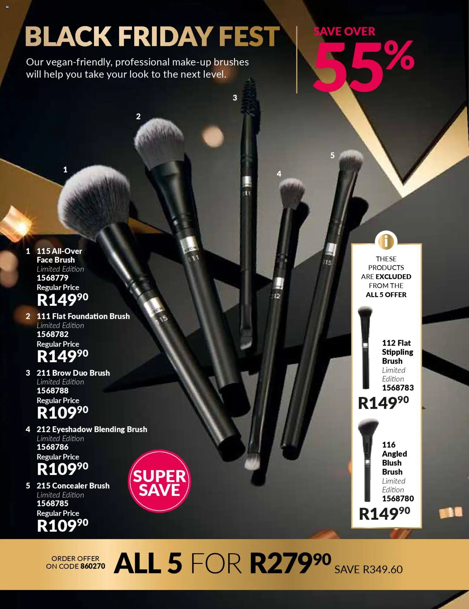 New Avon catalogue – valid from 17.11.2025 | Page: 26 | Products: Foundation, Concealer, Brush, Makeup brushes