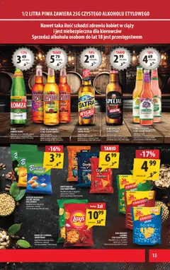 Arhelan Gazetka od 01.08.2025 | Strona: 13 | Produkty: Mango, Chipsy, Krakersy, Somersby