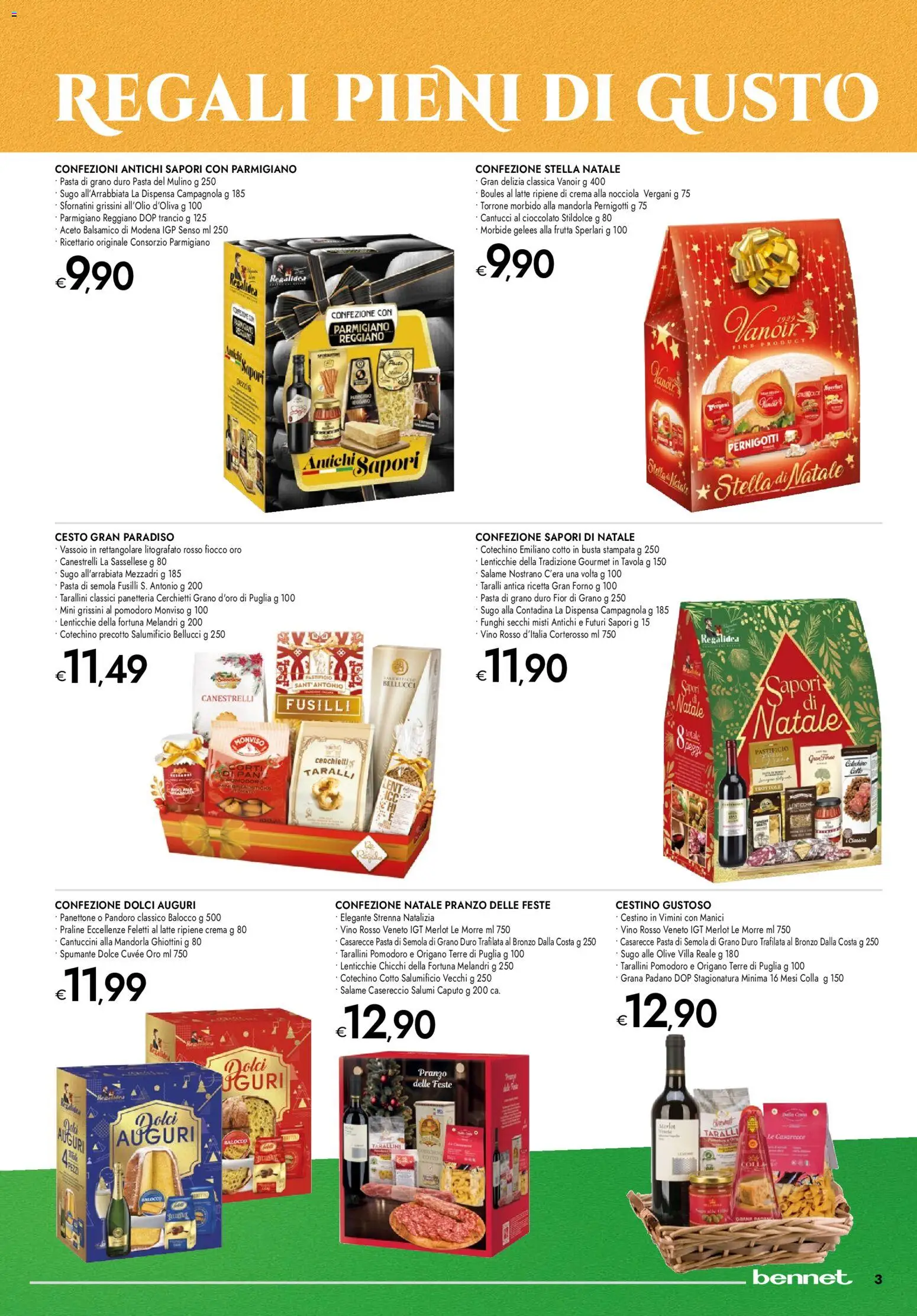 Volantino bennet del 20.11.2025 | Pagina: 3 | Prodotti: Vino, Funghi, Spumante, Sugo