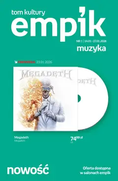 Pogląd oferty "Empik promocje - Tom kultury Muzyka" - ważna od 14.01.2026