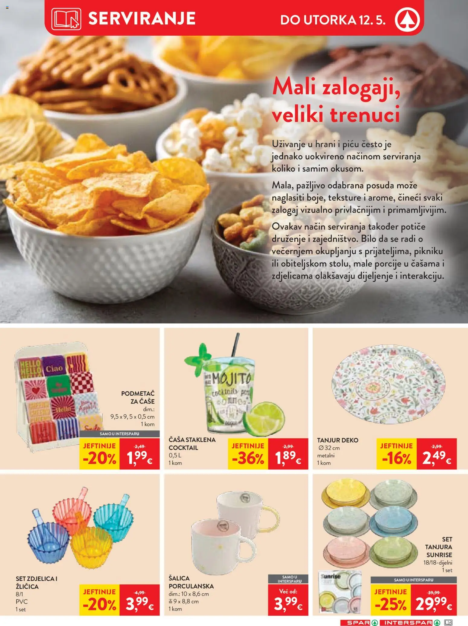 Spar katalog | vrijedi od 27.04.2026 | Stranica: 31 | Proizvodi: Čaše, Šalica