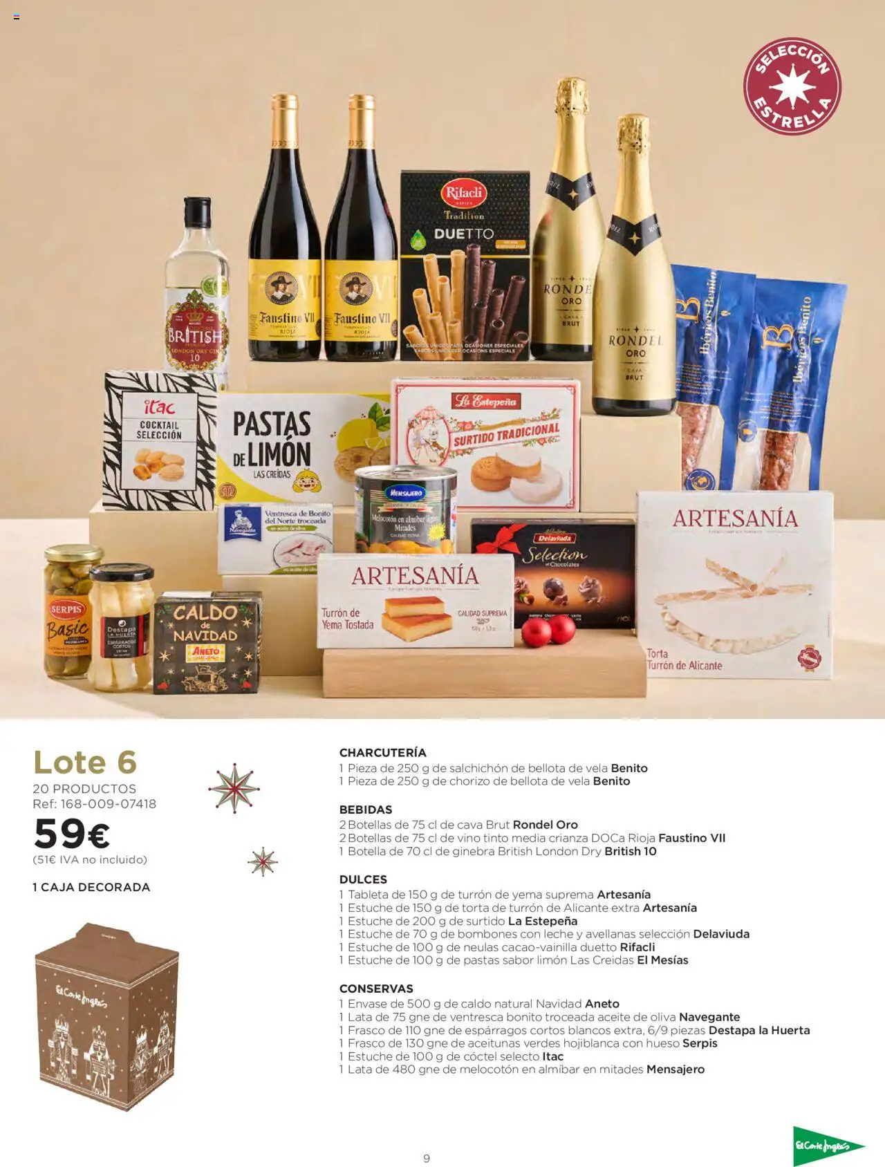 El Corte Inglés ofertas │ válido desde el 06.10.2025 | Página: 9 | Productos: Νερό καρύδας, Ginebra, Tableta, Caja
