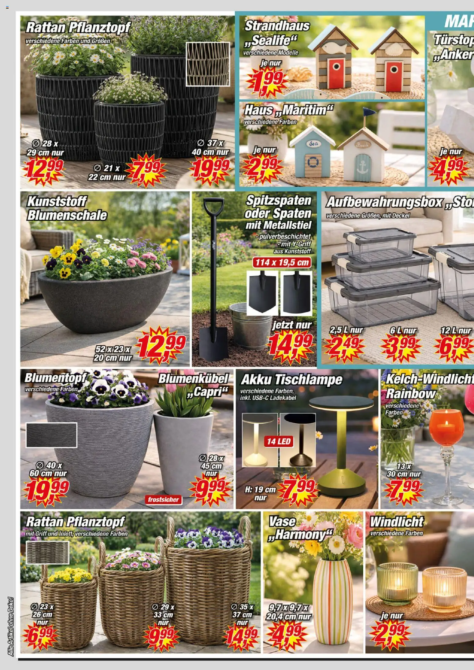 Posten Börse Prospekt 	 – gültig ab 25.04.2026 | Seite: 4 | Produkte: Blumentopf, Vase, Ladekabel