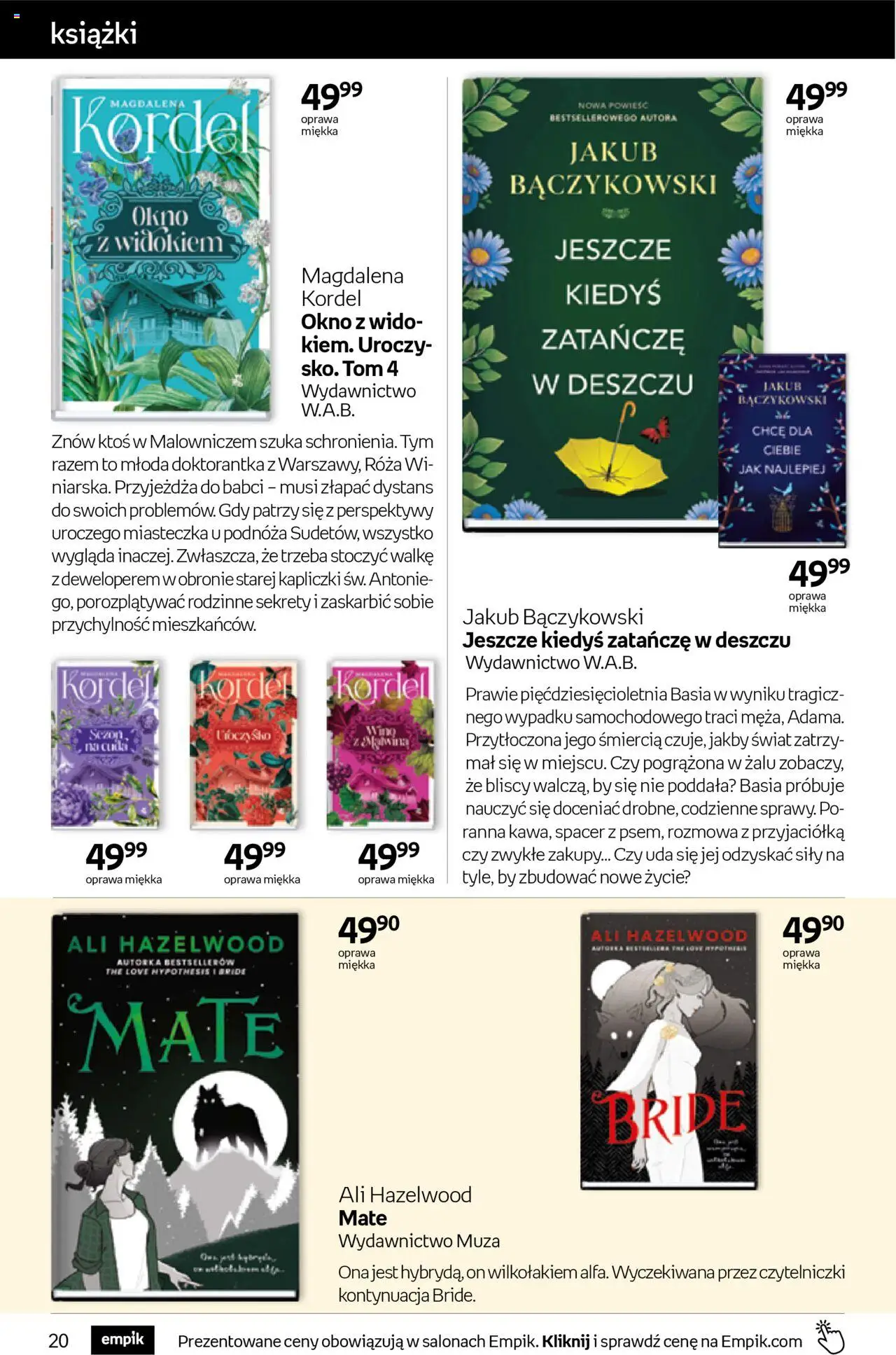 Empik promocje - Tom kultury Książki od 15.10.2025 | Strona: 20 | Produkty: Książki