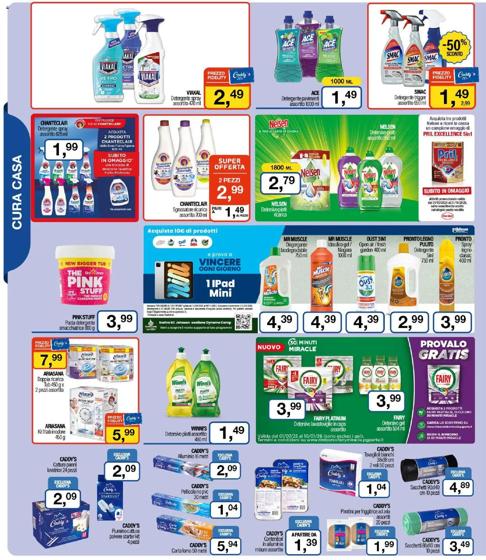 Volantino Caddy's del 23.10.2025 | Pagina: 8 | Prodotti: Detergente, Pasta, Carta forno, Vaschette