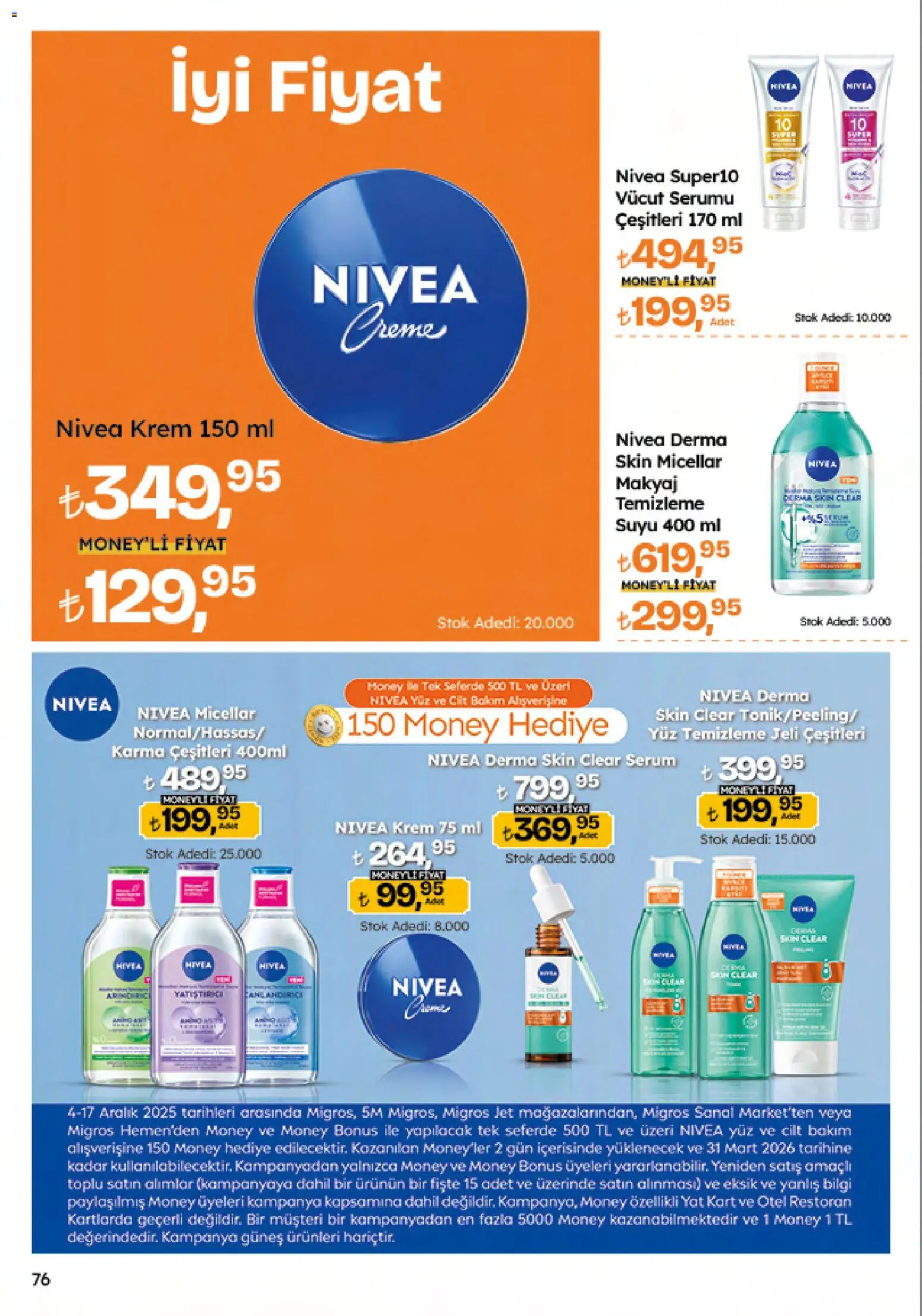 Migros Katalog - Migroskop - 04.12.2025 tarihinden itibaren geçerlidir | Sayfa: 76 | Ürünler: Krem, Makyaj