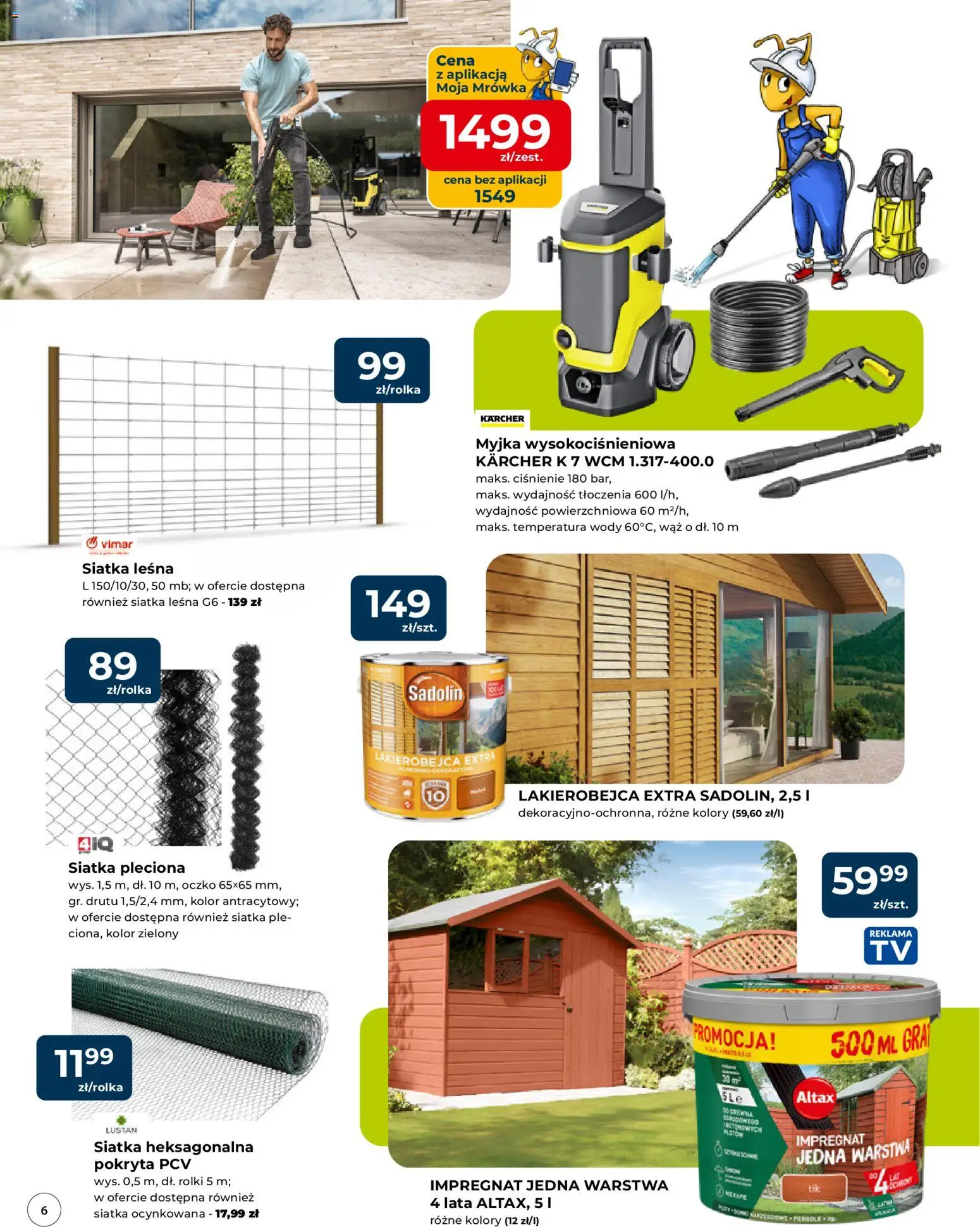 Mrówka gazetka - Malbork od 09.04.2026 | Strona: 6 | Produkty: Rolki, Siatka