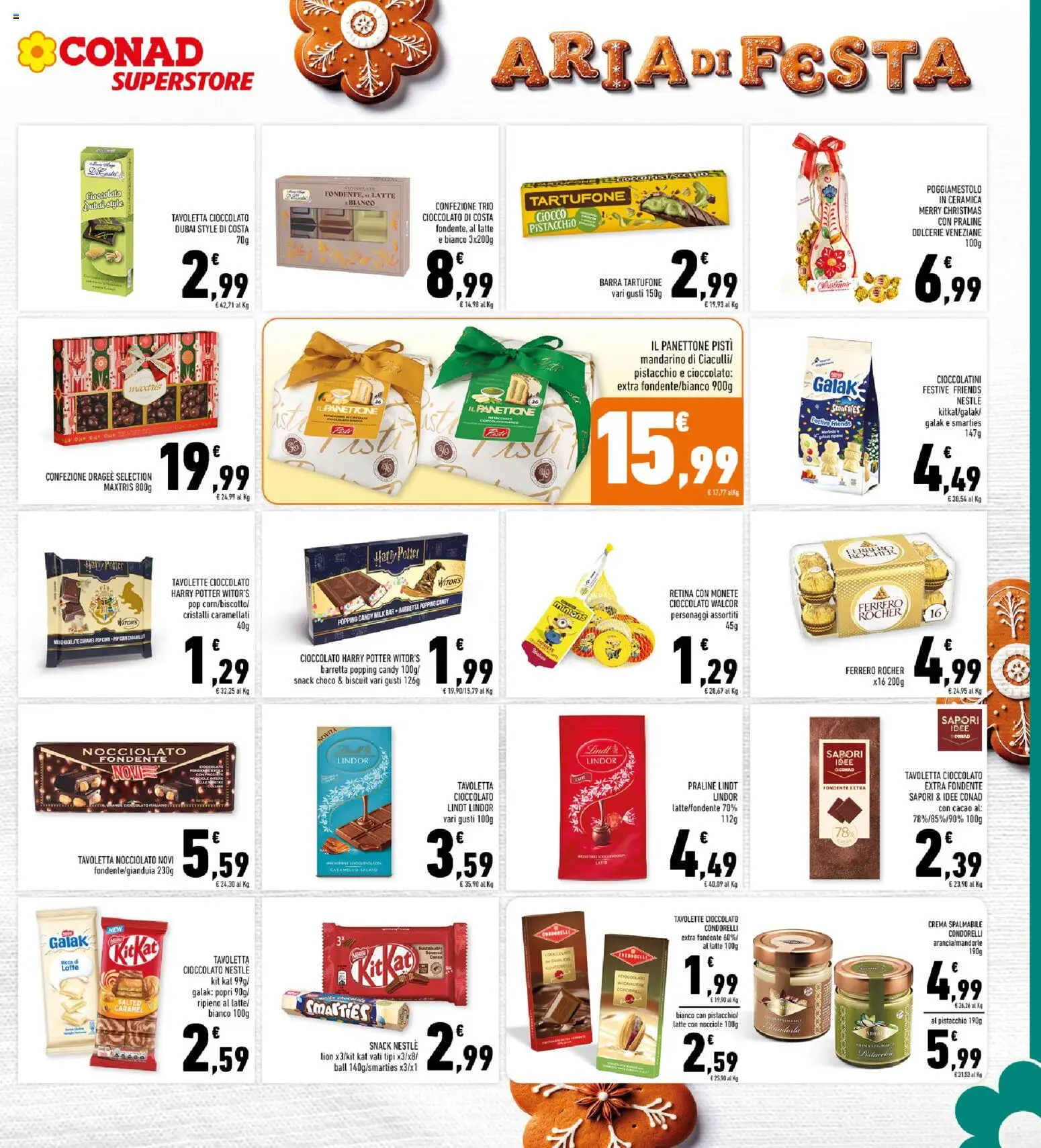Volantino Conad del 06.11.2025 | Pagina: 17 | Prodotti: Crema, Panettone, Cacao, Pop corn
