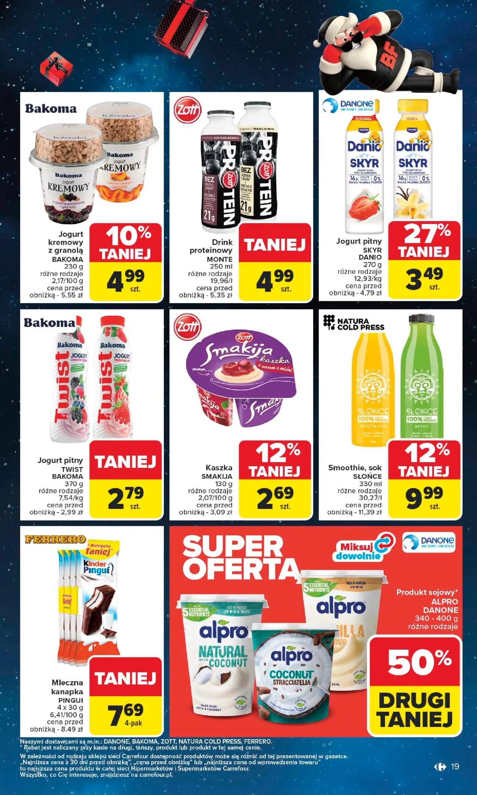 Carrefour Black Friday od 24.11.2025 | Strona: 19 | Produkty: Alpro, Jogurt, Jogurt kremowy, Owoce