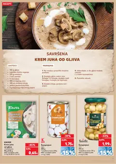 Kaufland - Slavonski Brod - Pregled kataloga iz trgovine Kaufland, vrijedi od 12.11.2025 | Stranica: 19 | Proizvodi: Šampinjoni, Juha, Poriluk
