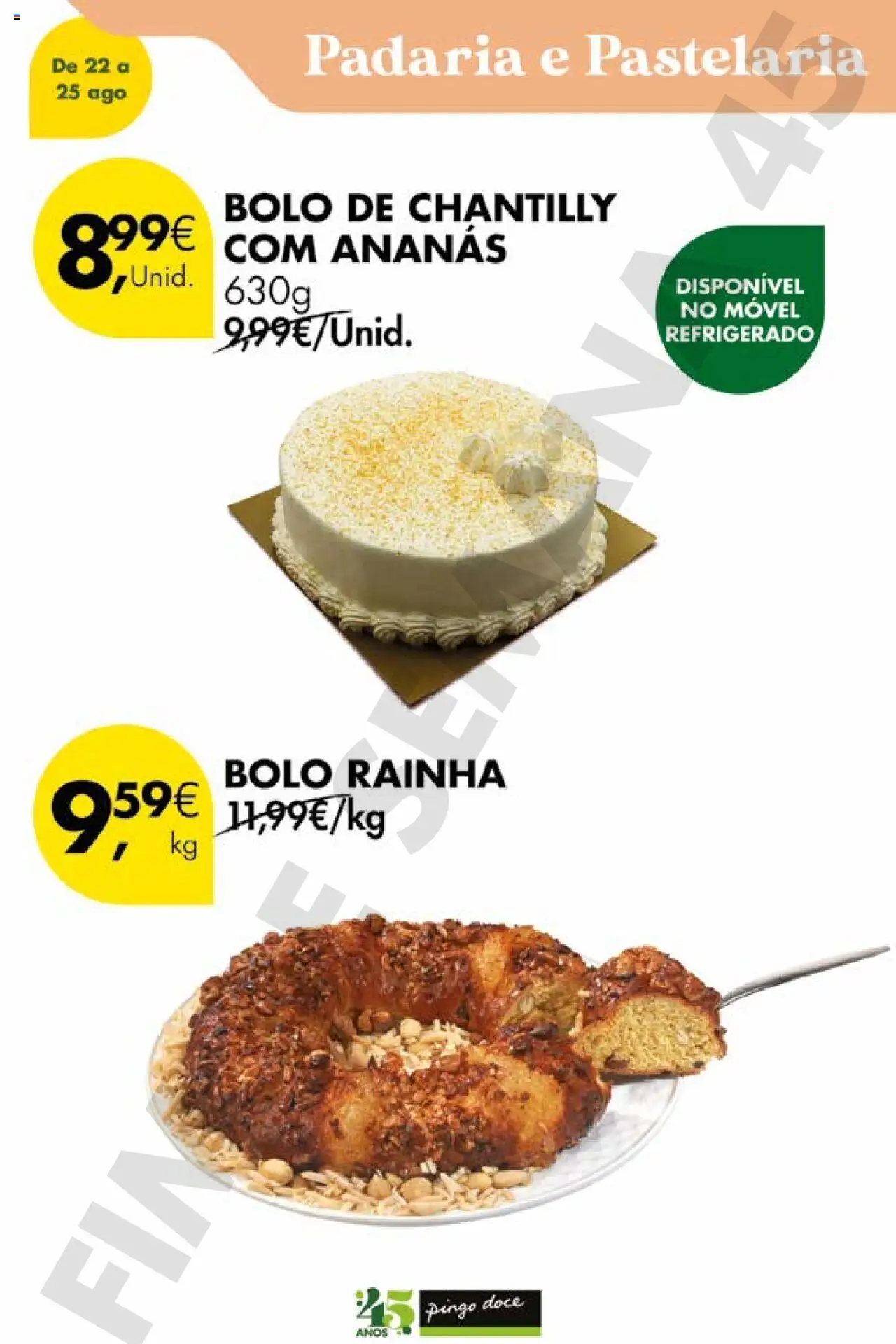 Pingo Doce Poupe este Fim de Semana │ válido de 22.08.2025 | Página: 15 | Produtos: Padaria, Bolo, Chantilly