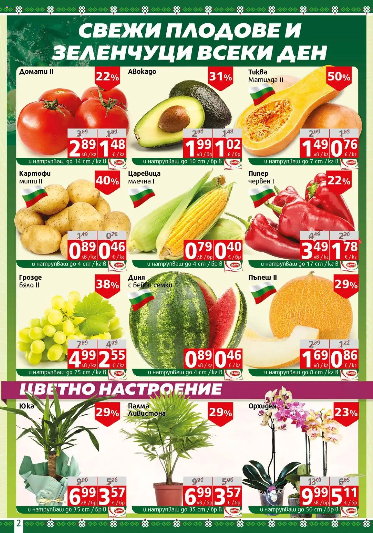  | Страница: 2 | Продукти: Картофи, Домати, Семки, Палма