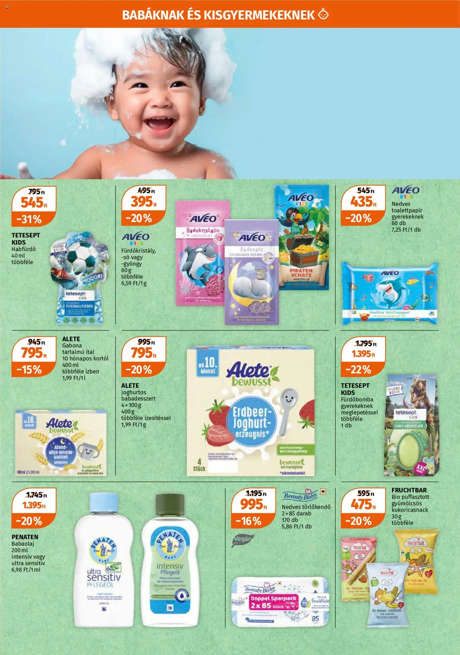 Müller akciós ujság - amely érvényes a következő dátumtól: 05.01.2026 | Oldal: 7 | Termékek: Törlőkendő, Habfürdő, Joghurt, Vegán