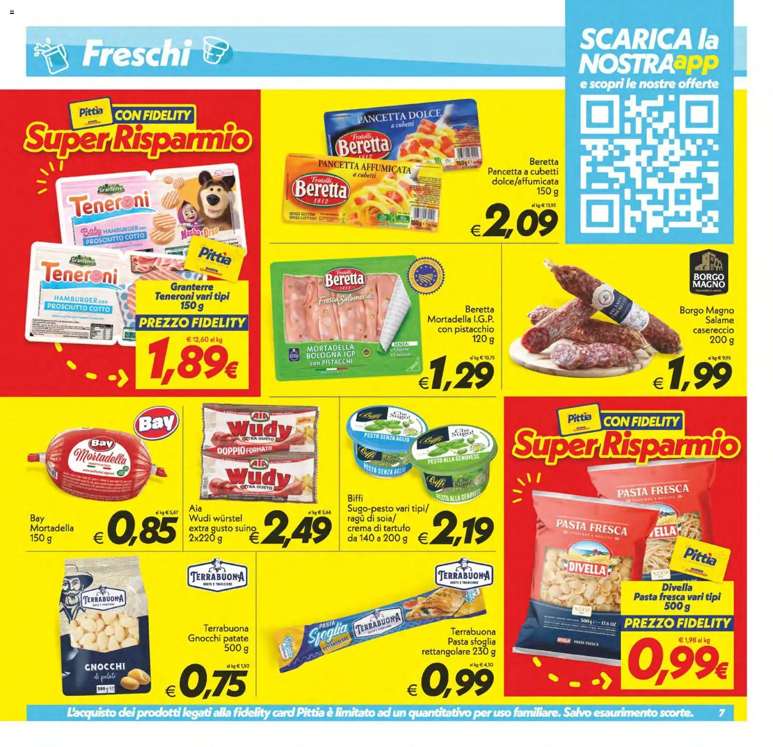 Volantino SuperConveniente del 23.01.2026 | Pagina: 7 | Prodotti: Pasta sfoglia, Aglio, Pasta, Wurstel