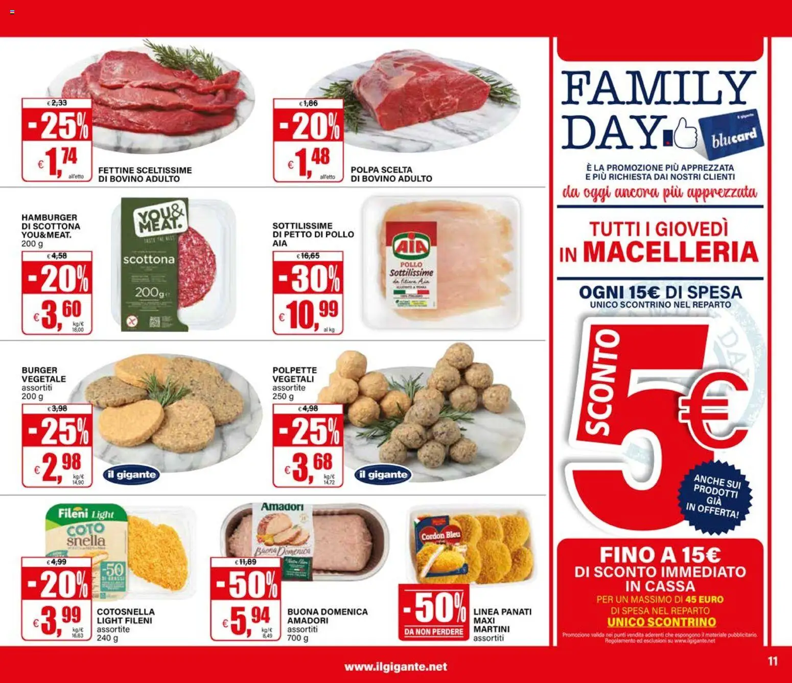 Volantino Il Gigante del 02.01.2026 | Pagina: 11 | Prodotti: Bovino, Petto di Pollo, Pollo, Polpette