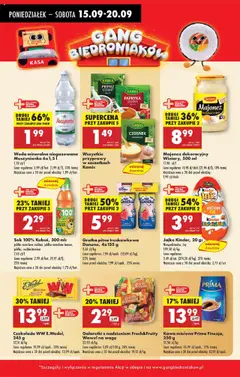 Sok 100% Kubuś, 300 ml: jabłko-marchew-malina, jabłko-marchew-banan, jabłko, multiwitamina, 100% juice, different flavors od 15.09.2025 | Strona: 16