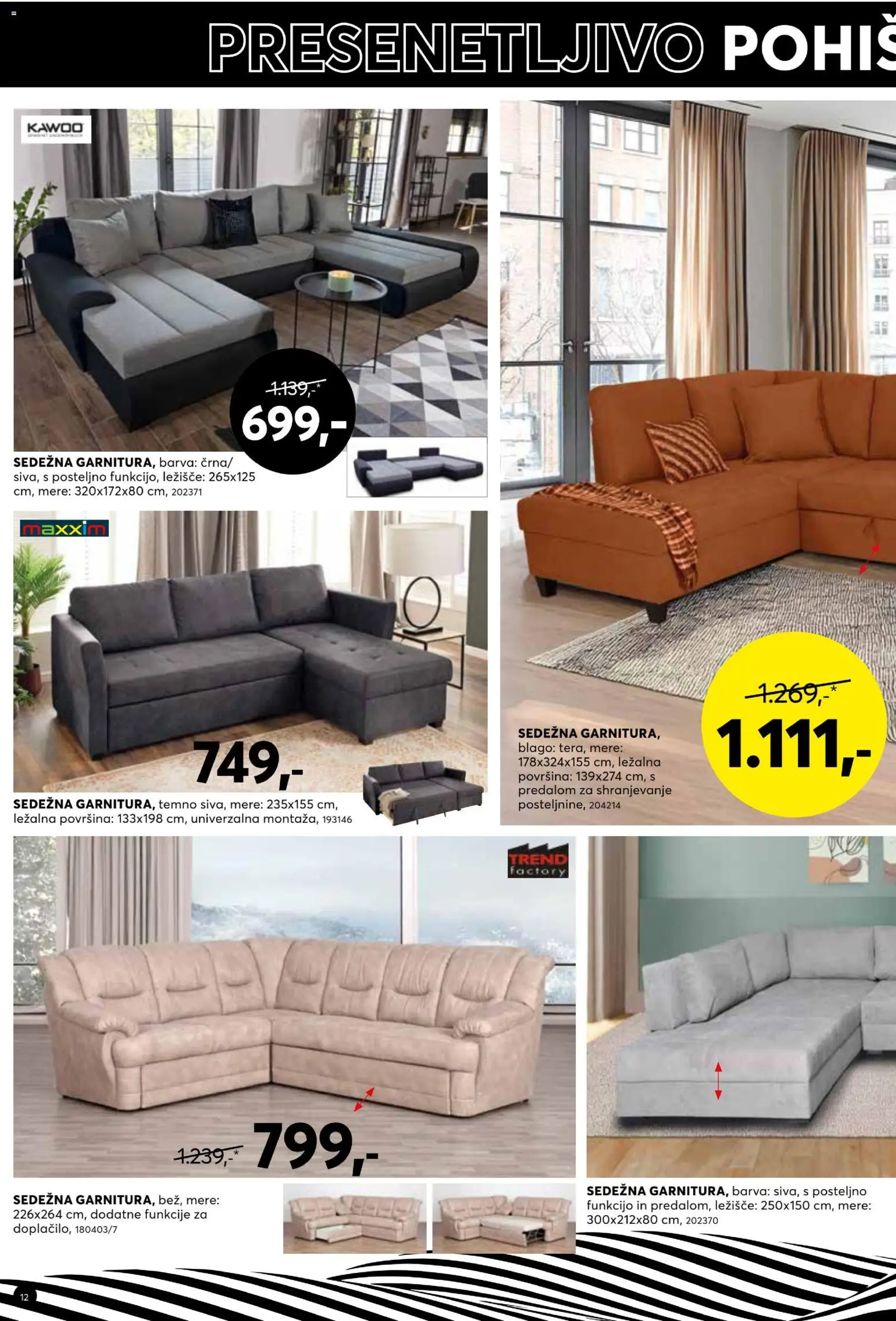 Novi Dipo katalog ponudbe – veljaven od 28.01.2026 | Stran: 12 | Izdelki: Ležišče, Barva