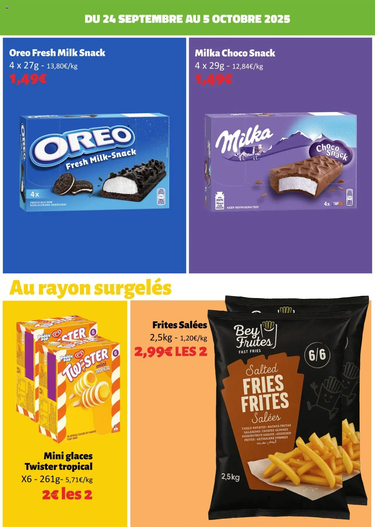  | Page: 9 | Produits: Glaces, Frites, Paddle