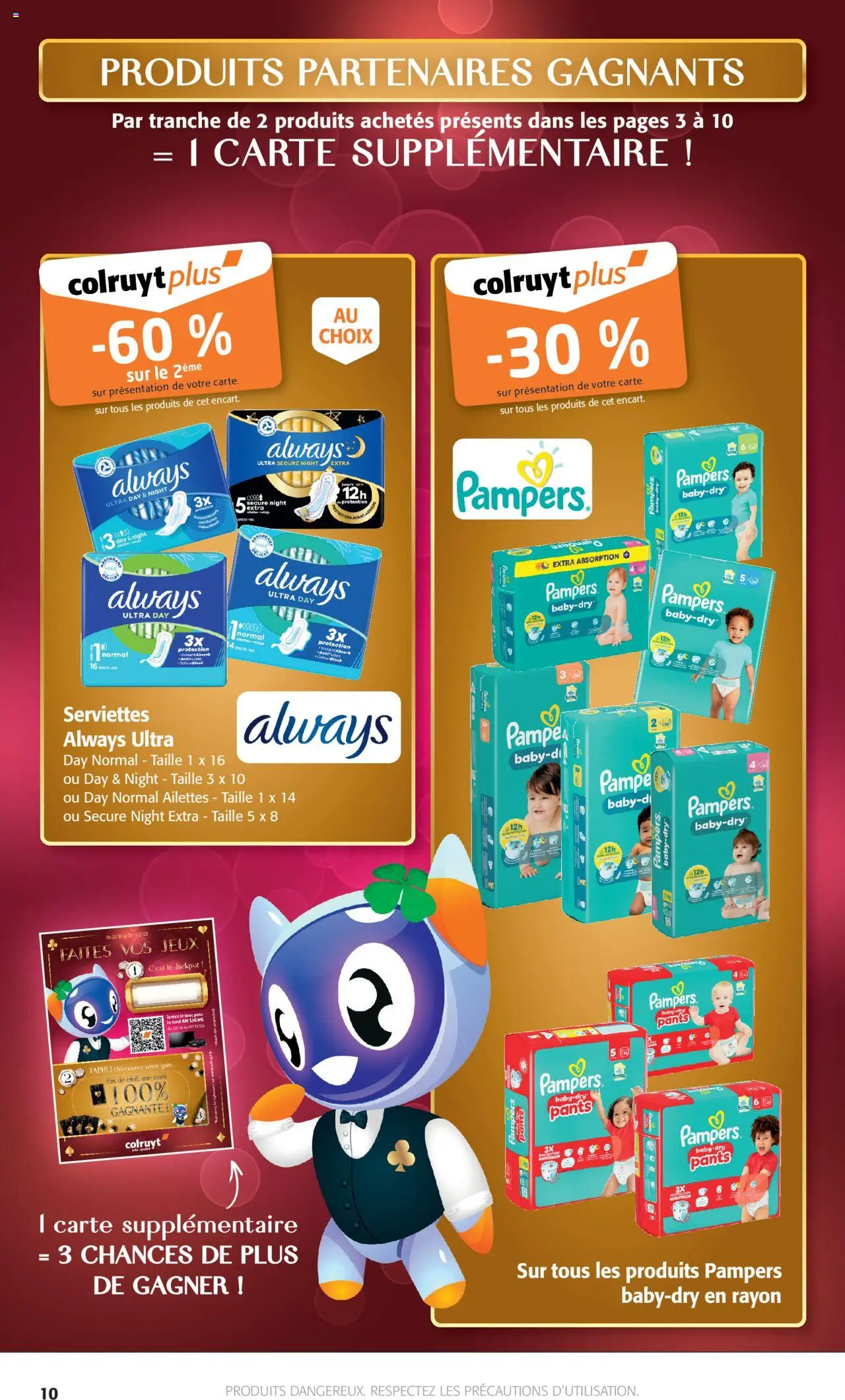 {H1} | Page: 10 | Produits: Pampers, Tapis, Jeux