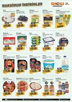 03.04.2026 tarihinden itibaren geçerli olan Show Market kataloğu önizlemesi | Sayfa: 2 | Ürünler: Ekmek, Kahve, Pizza, Dana füme
