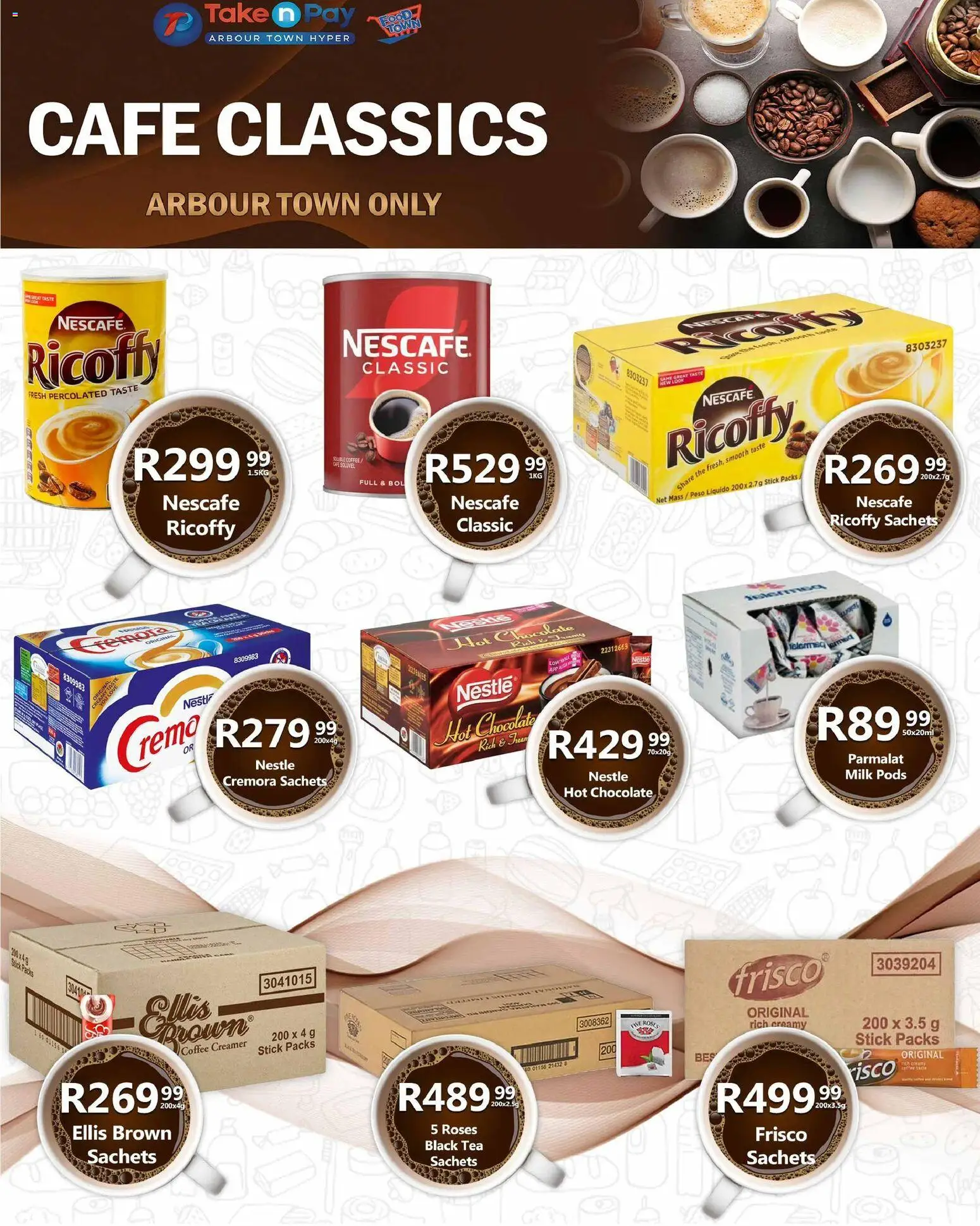 New Take n Pay catalogue – valid from 06.04.2026 | Page: 35 | Products: Hot chocolate, Milk, Chocolate, Tea